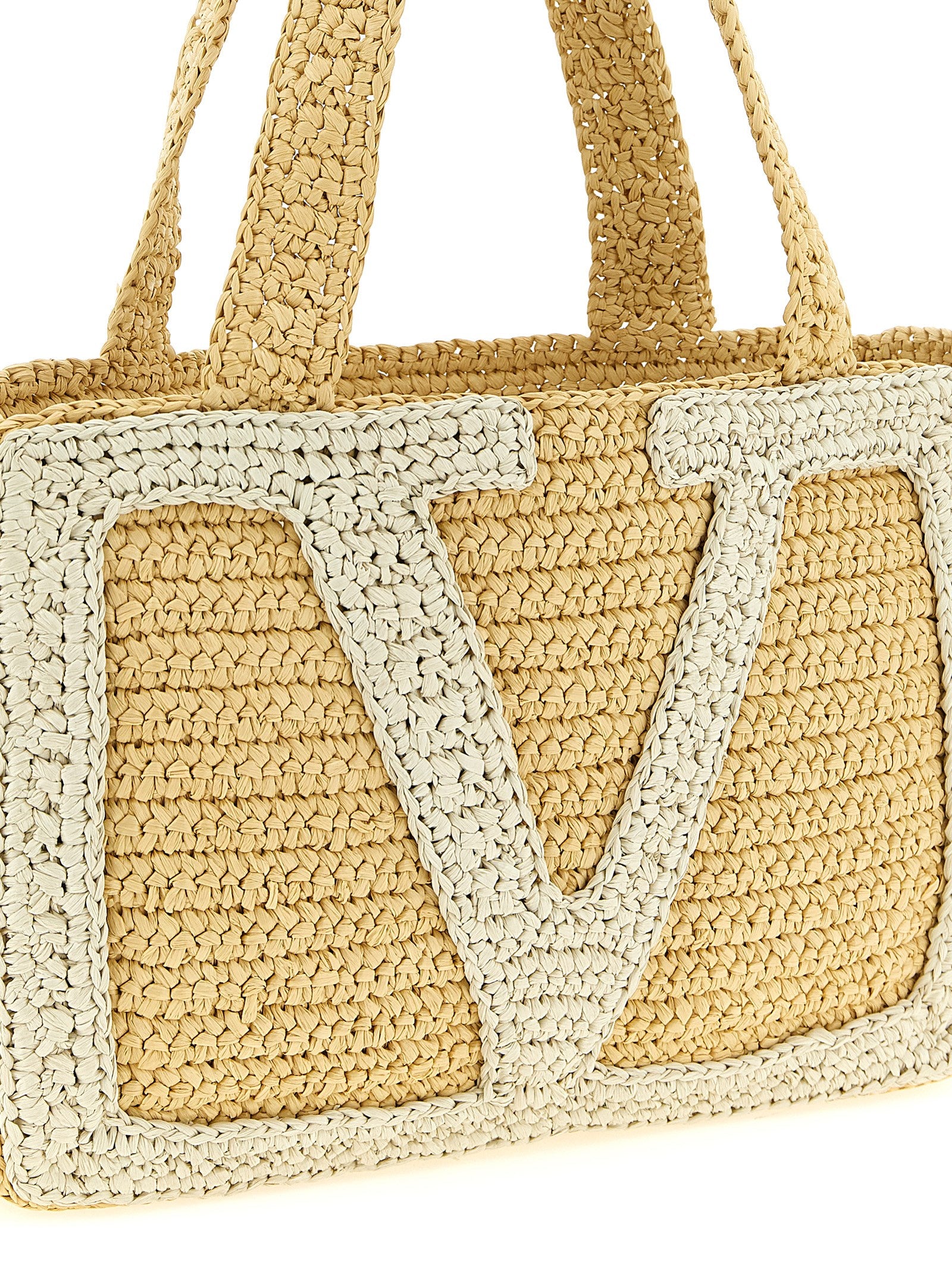 White Viscose Tote Bag