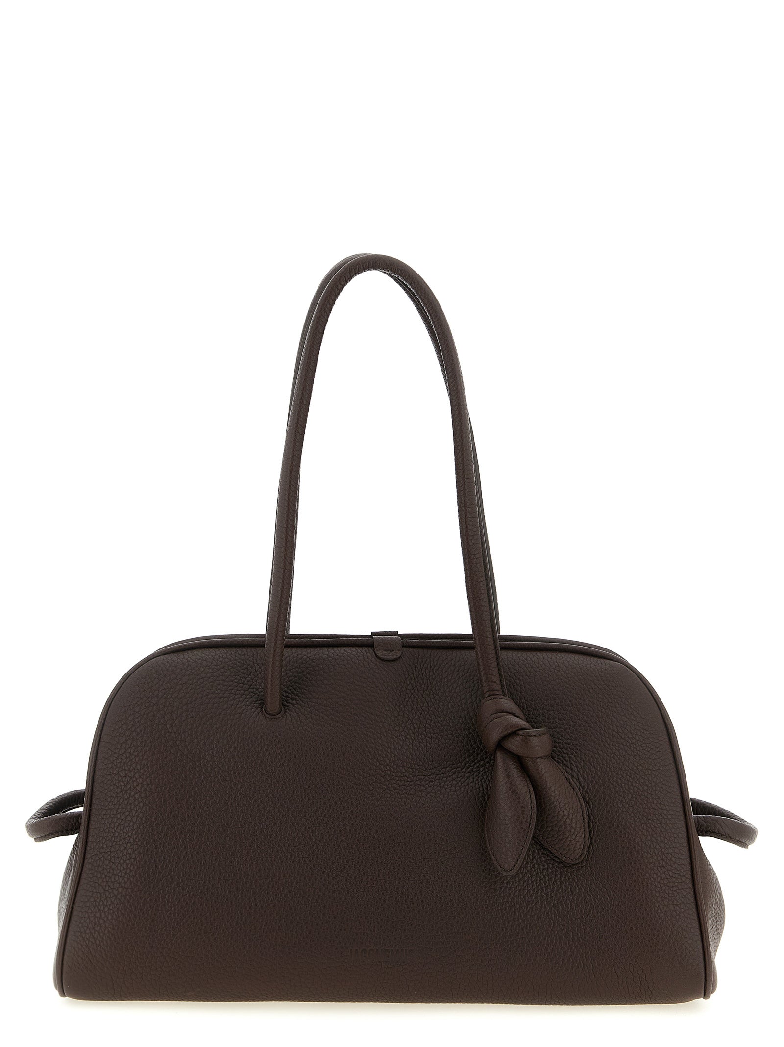 Brown Calfskin Shoulder Bag