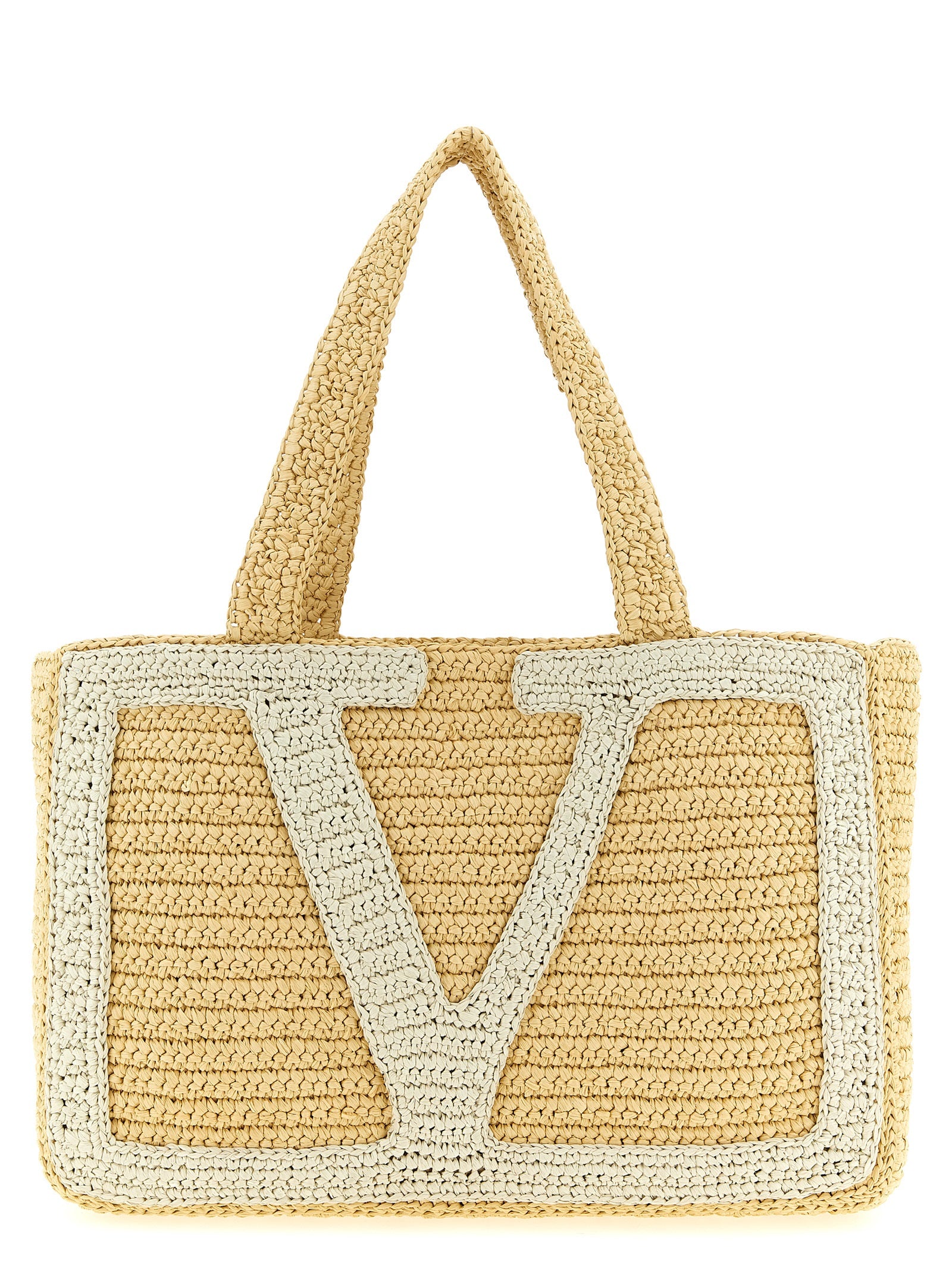 White Viscose Tote Bag