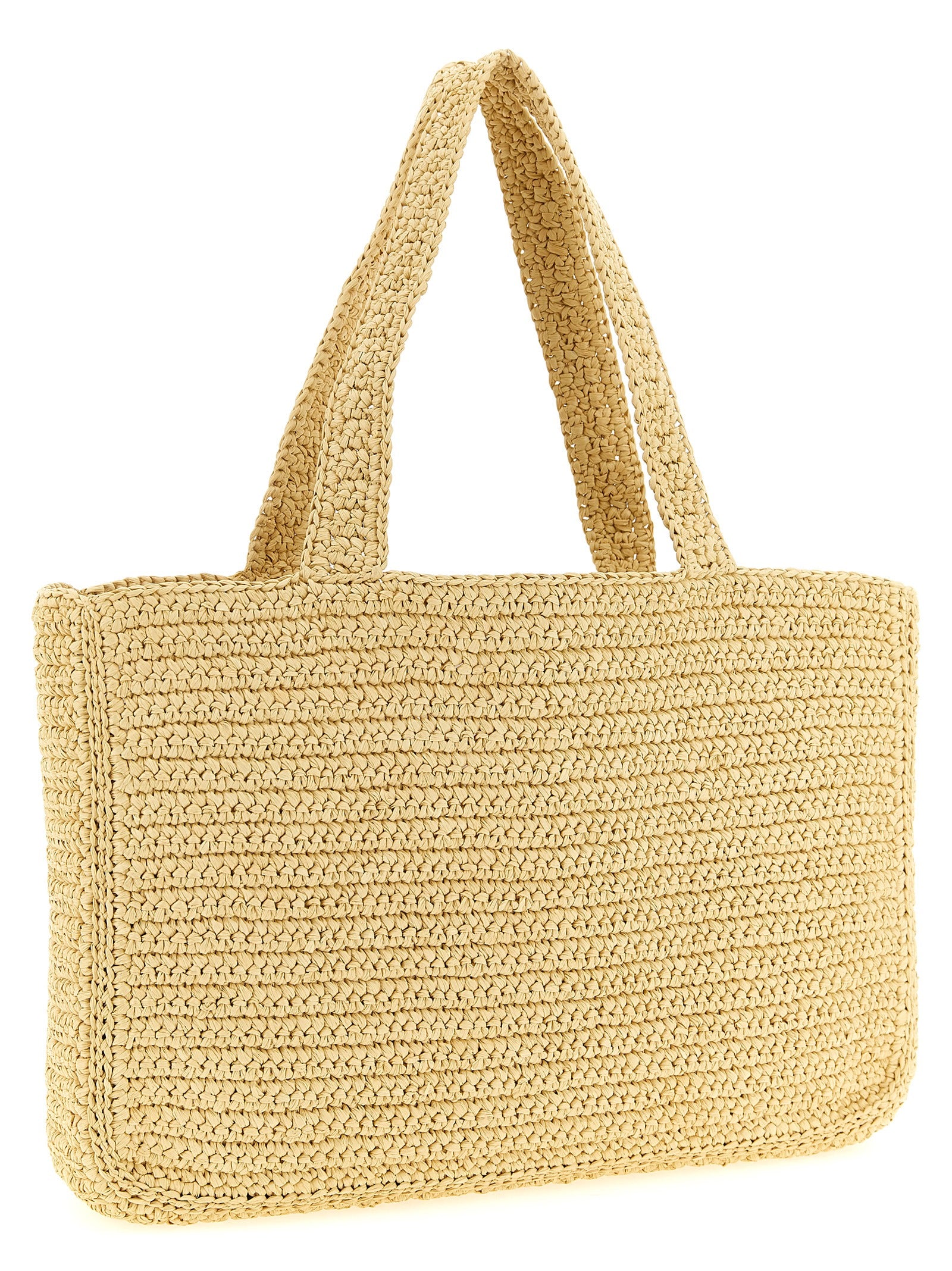 White Viscose Tote Bag