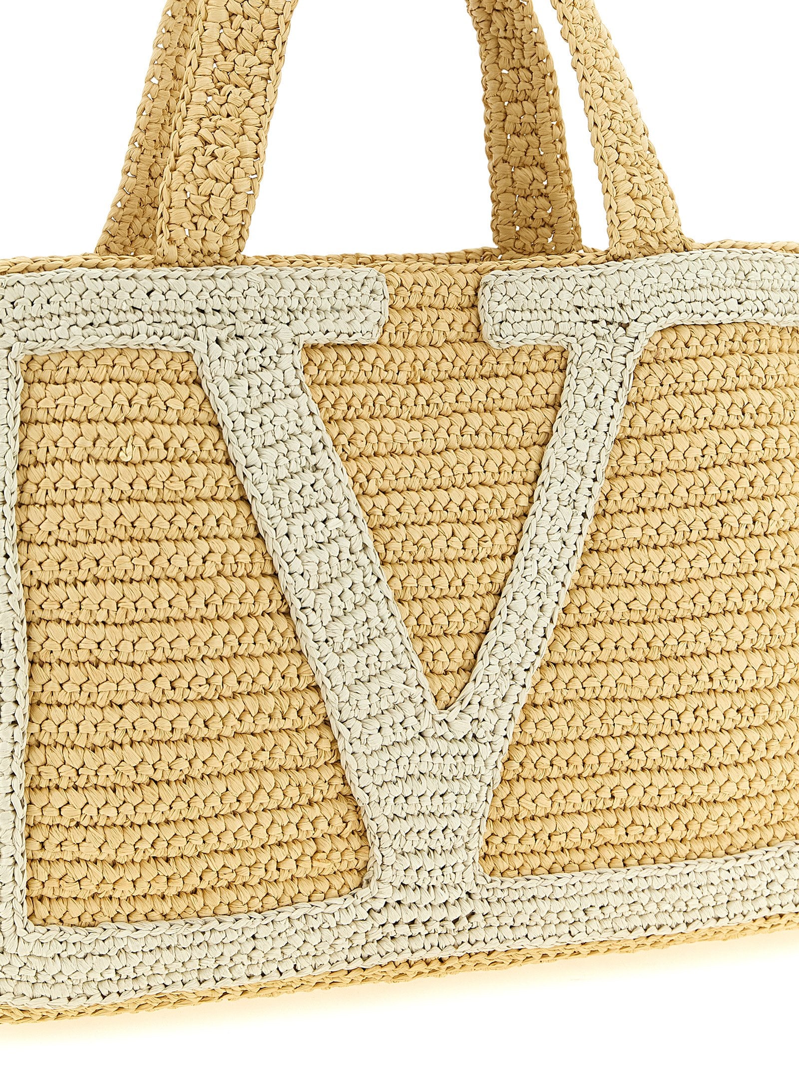 White Viscose Tote Bag
