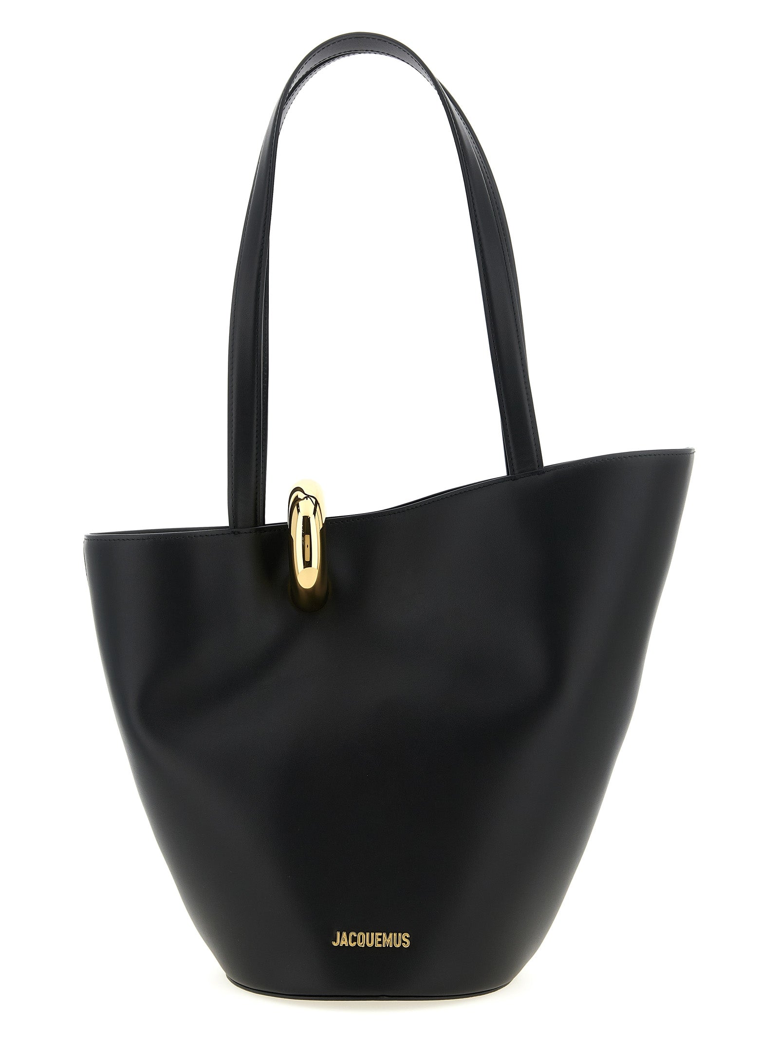 Black Cowhide Shoulder Bag