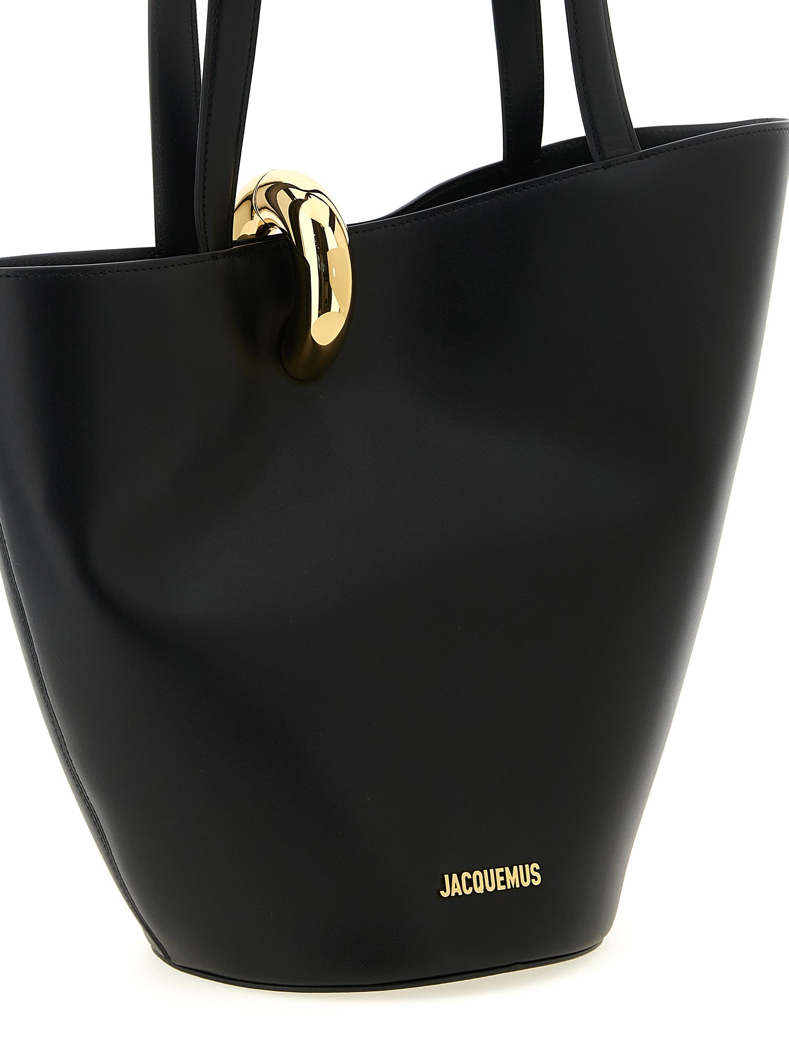Black Cowhide Shoulder Bag