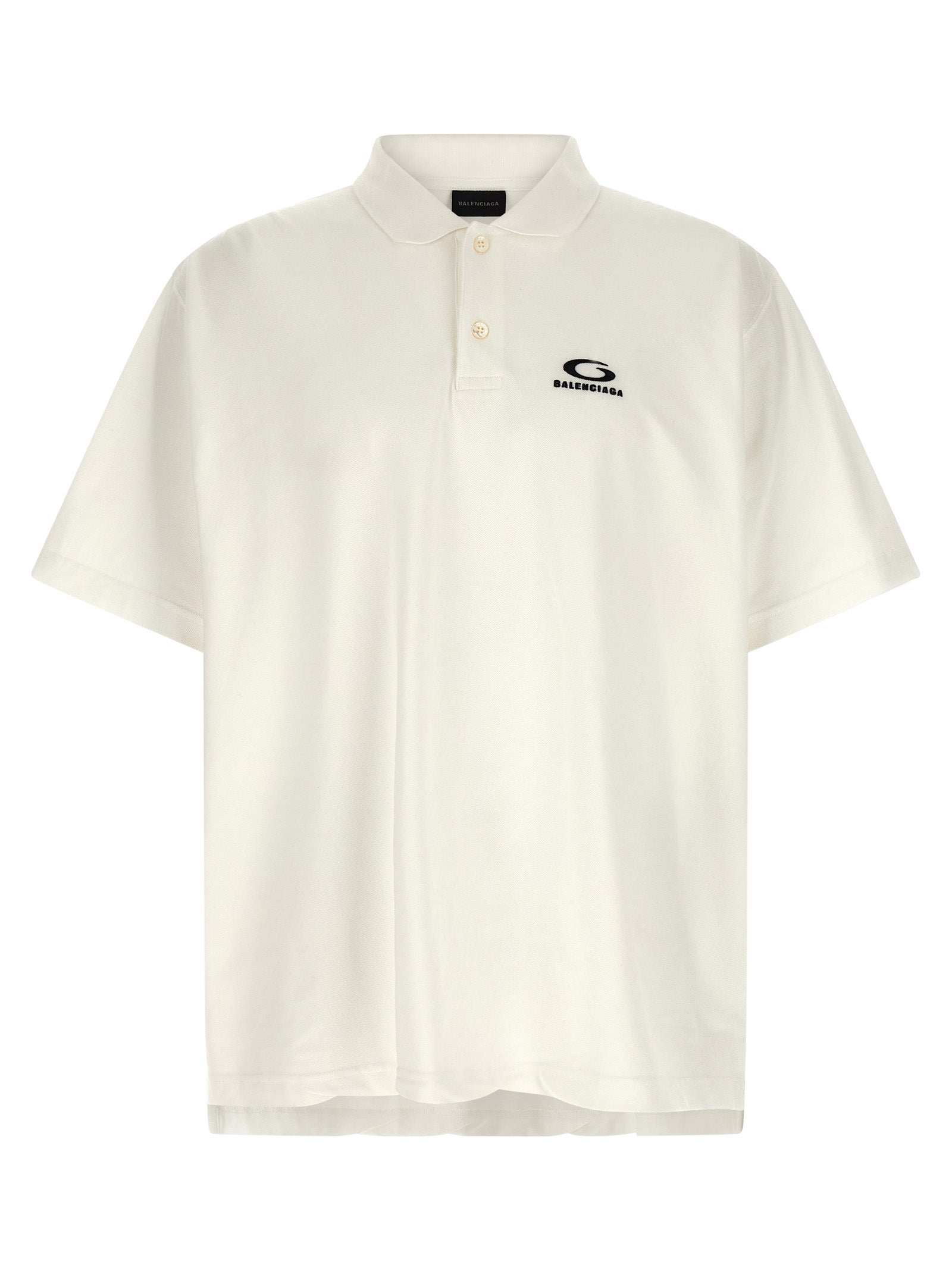 White Cotton Polo Shirt