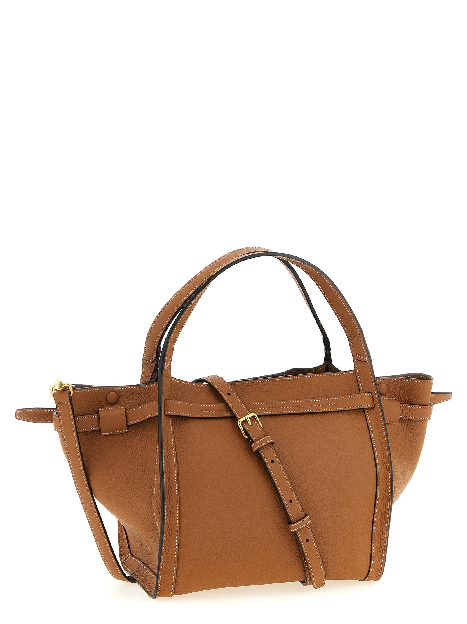 Brown Calfskin Tote Bag
