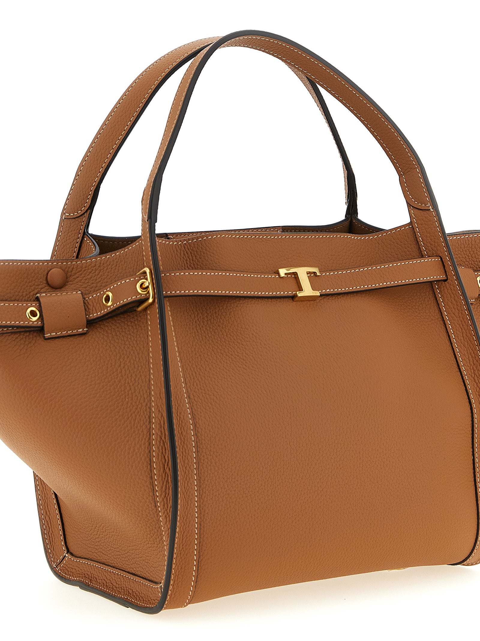 Brown Calfskin Tote Bag