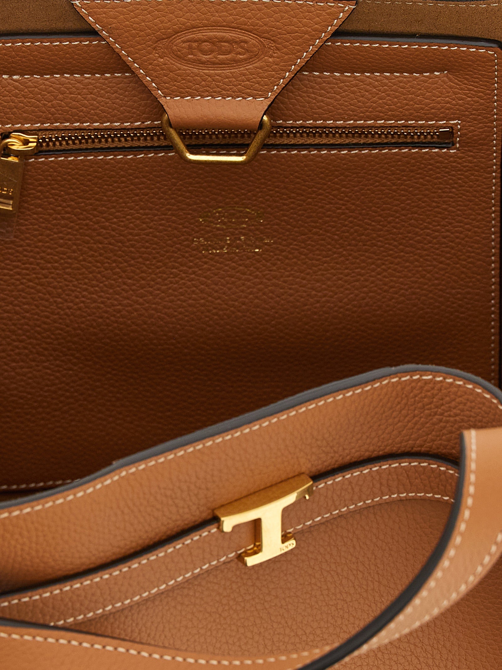 Brown Calfskin Tote Bag