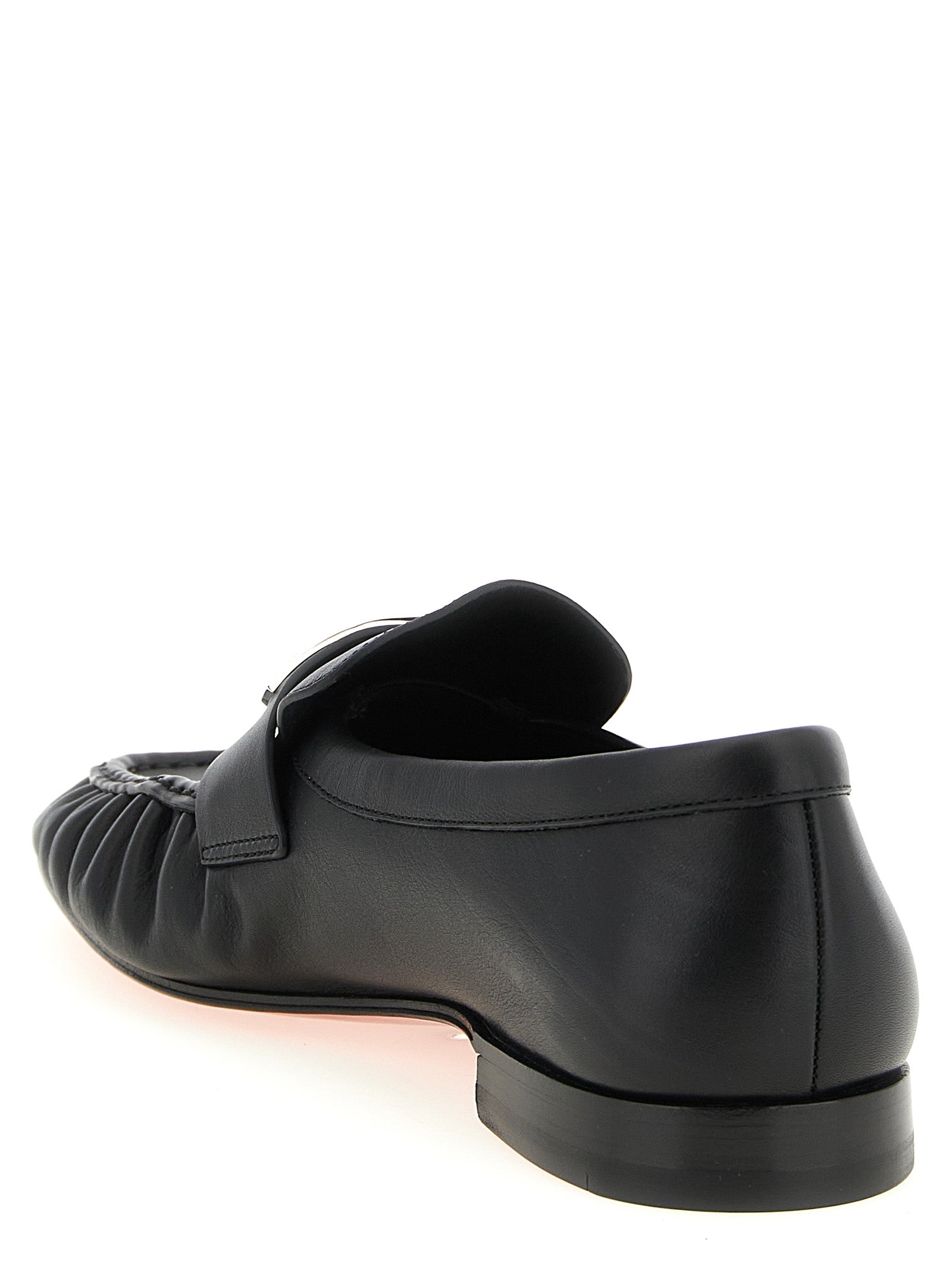 Black Calfskin Slip-On Loafers