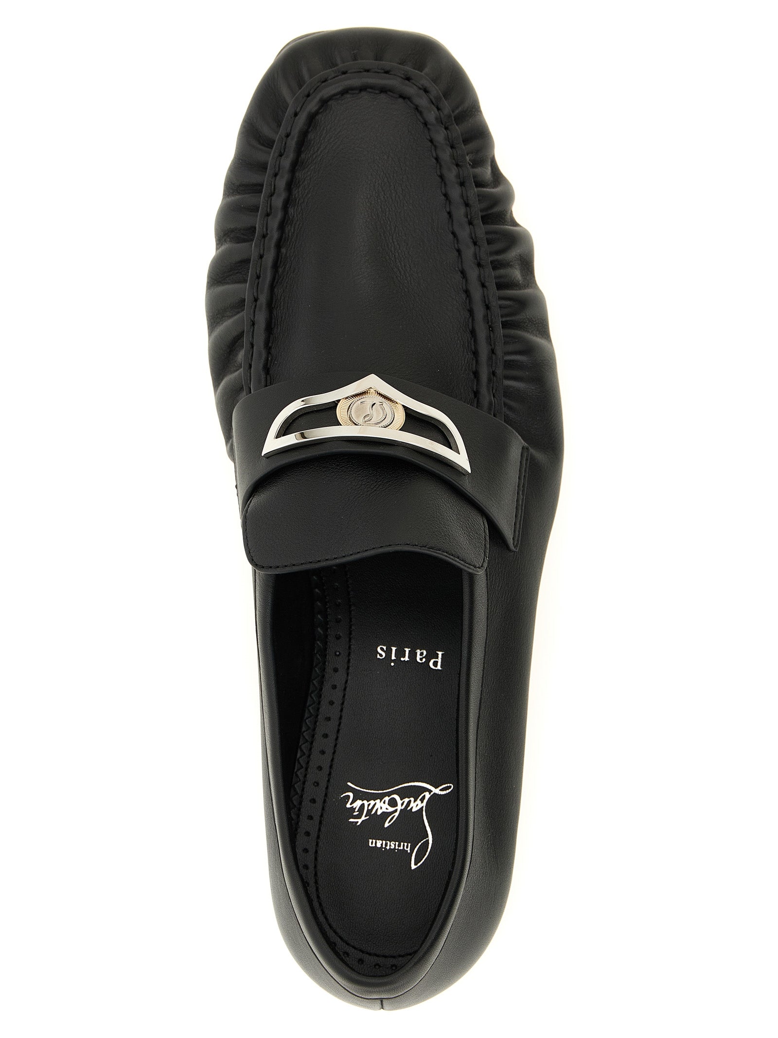Black Calfskin Slip-On Loafers