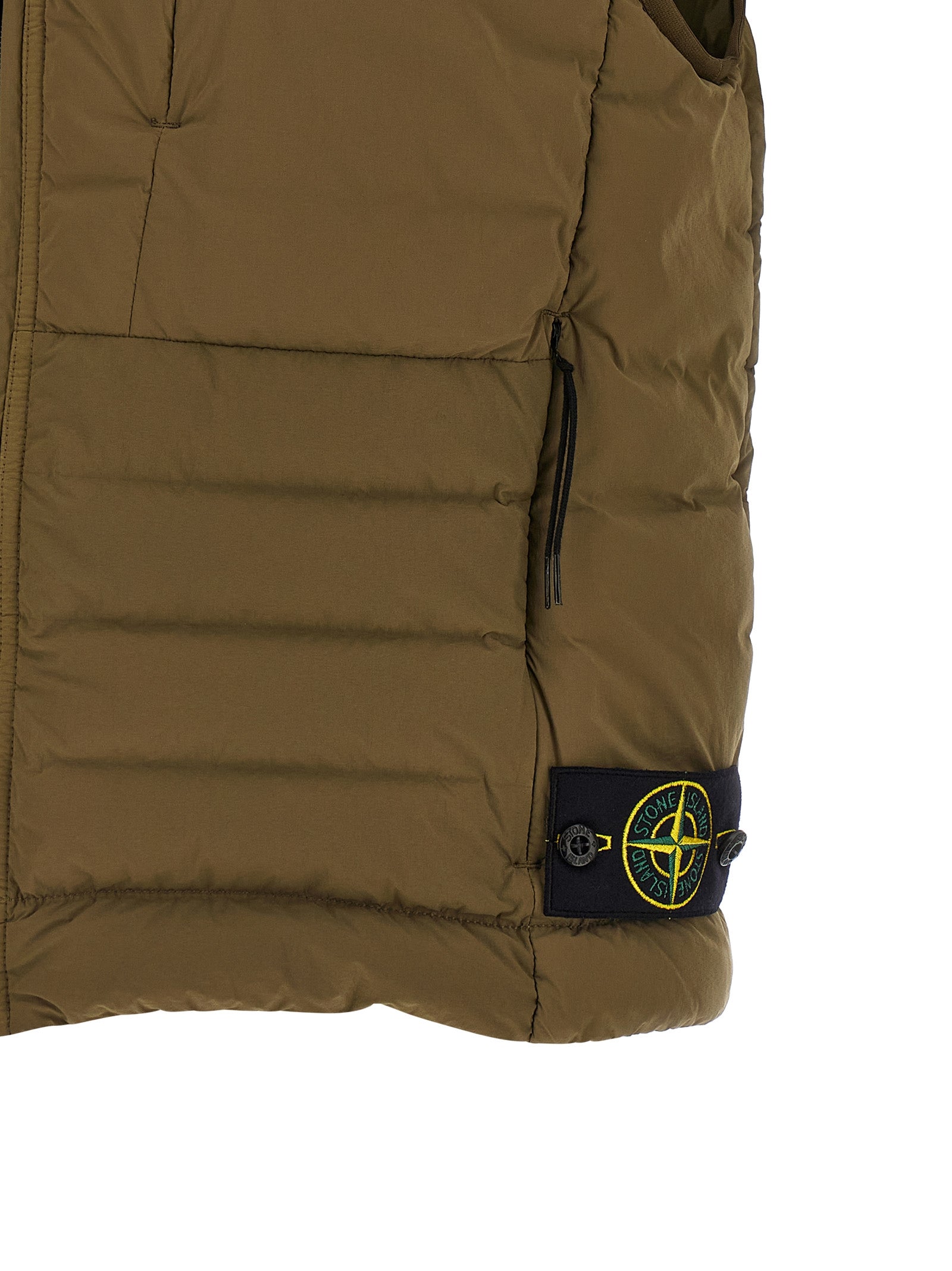 Bicolor Polyamide Sleeveless Jacket