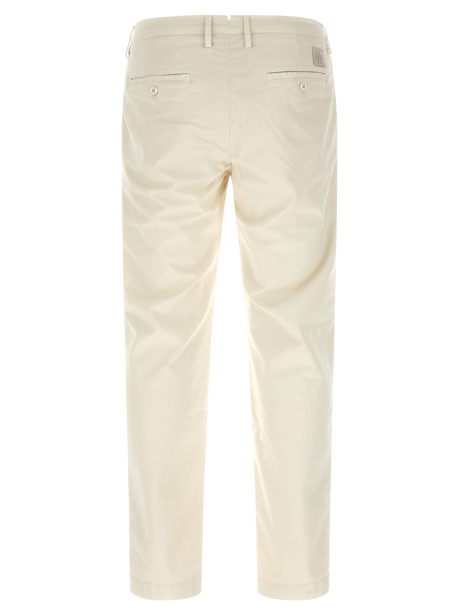 White Cotton Chino Pants