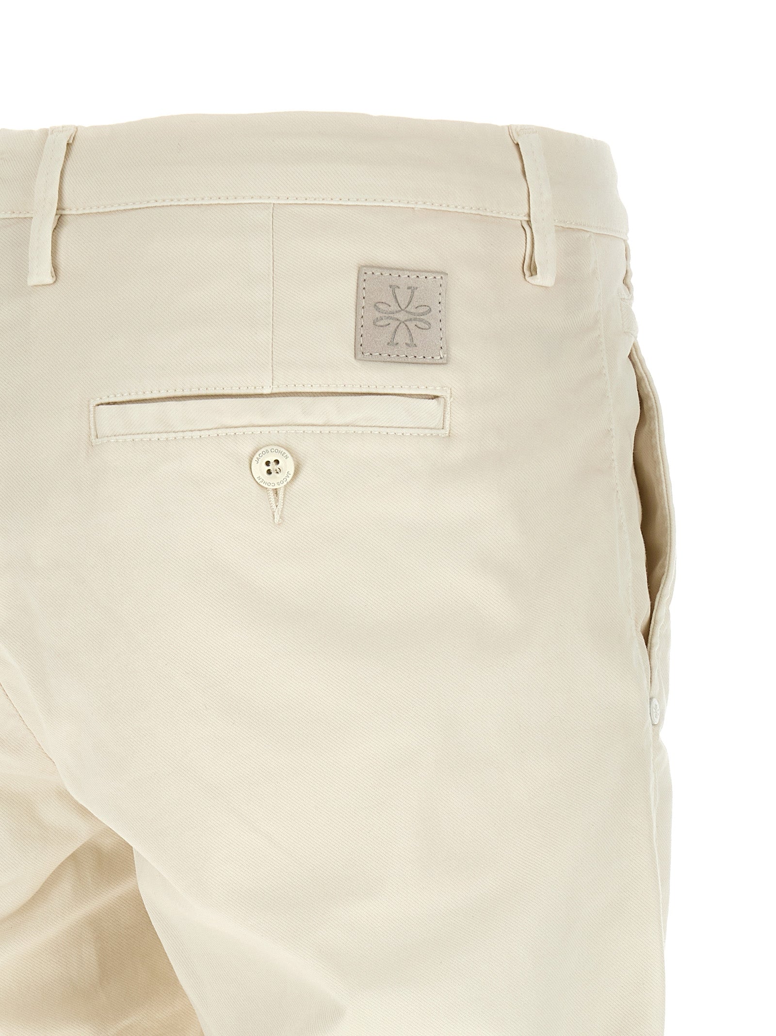 White Cotton Chino Pants