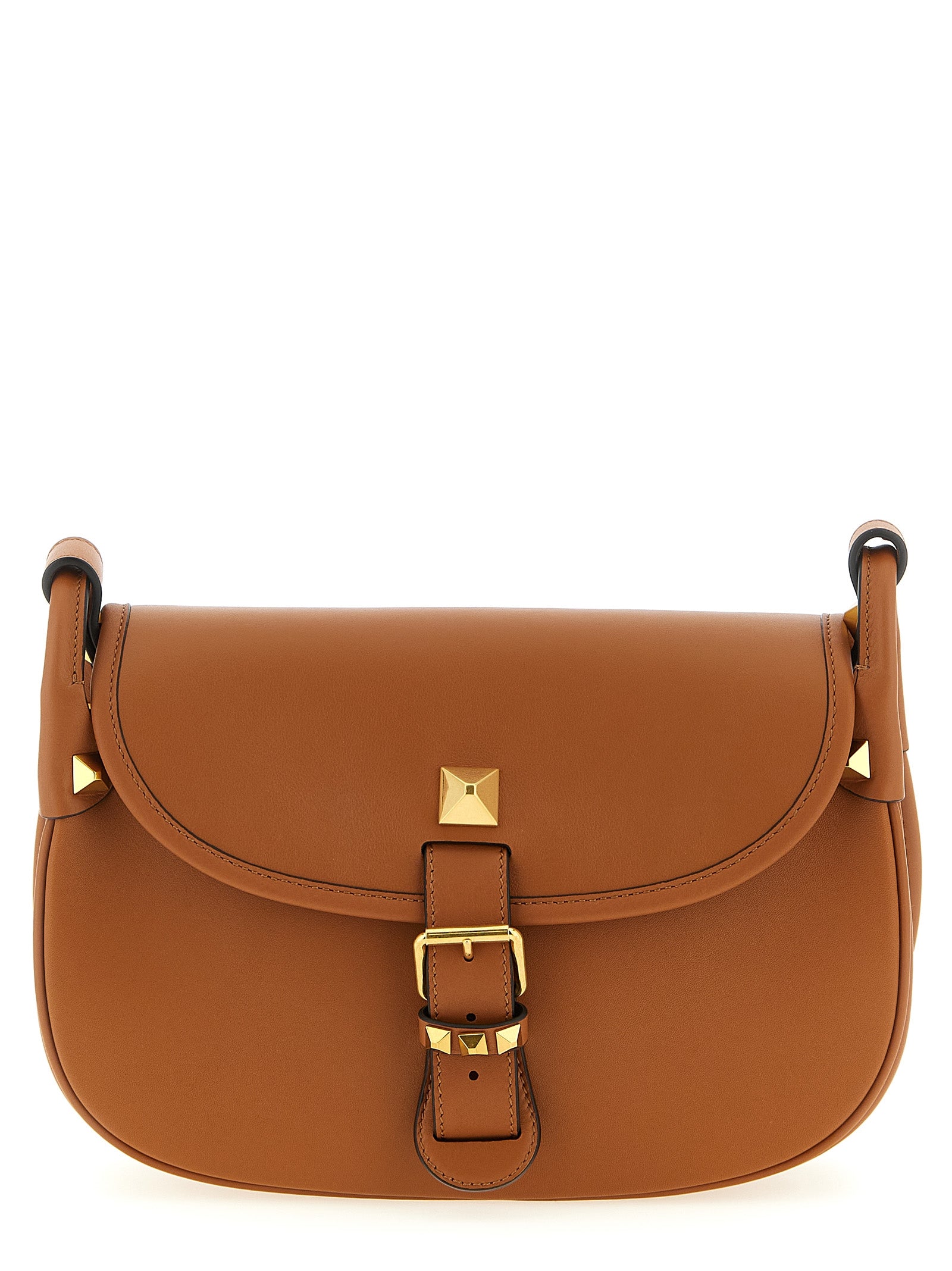 Brown Calfskin Shoulder Bag