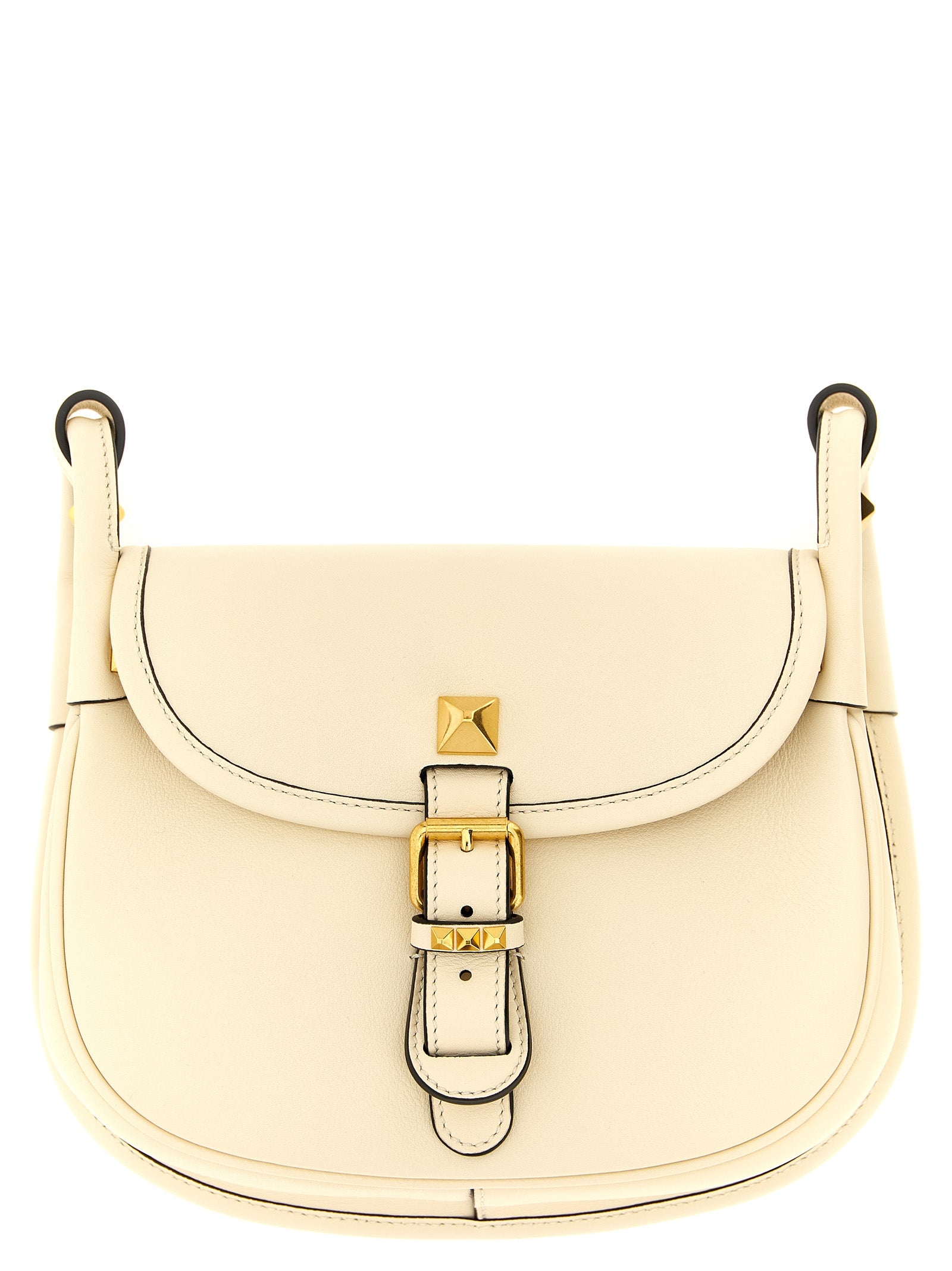White Calfskin Shoulder Bag