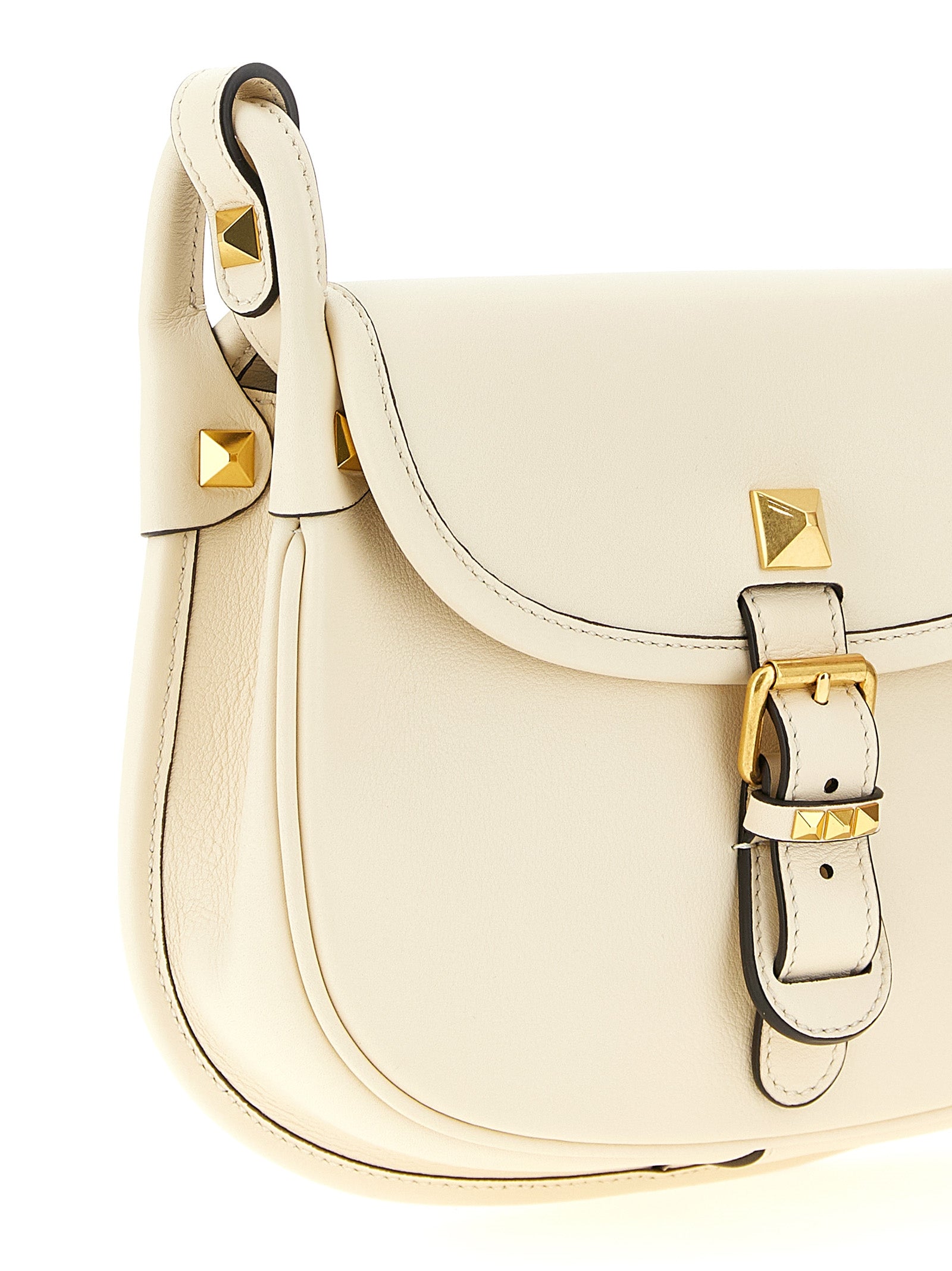 White Calfskin Shoulder Bag