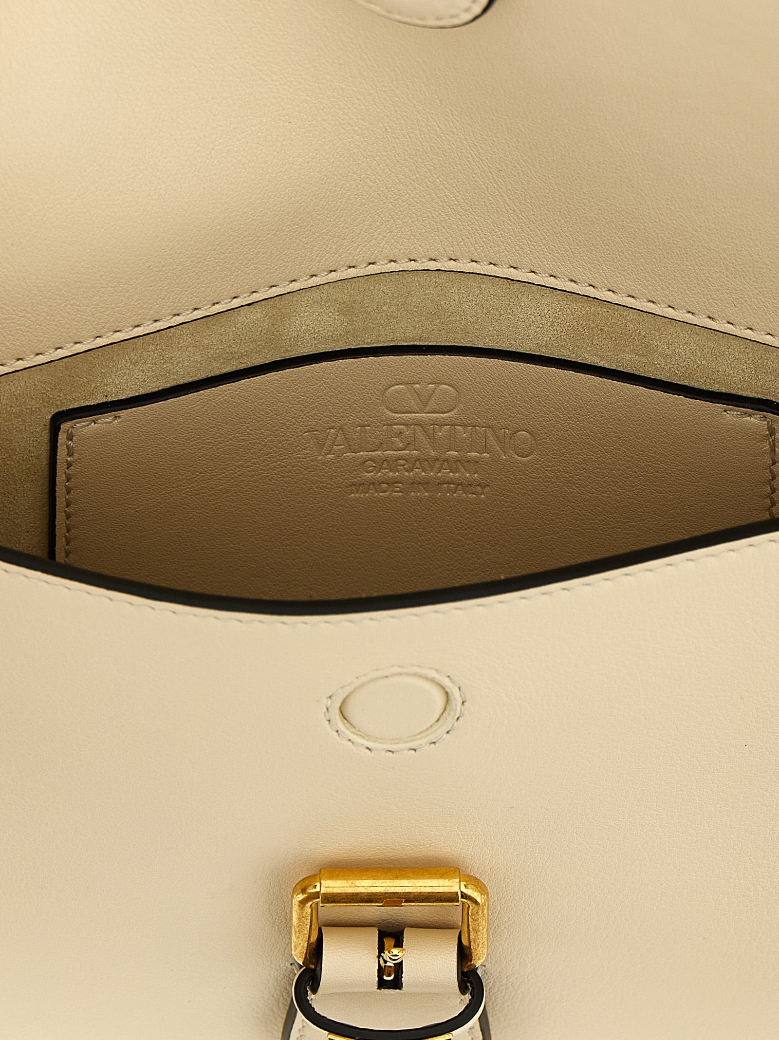 White Calfskin Shoulder Bag
