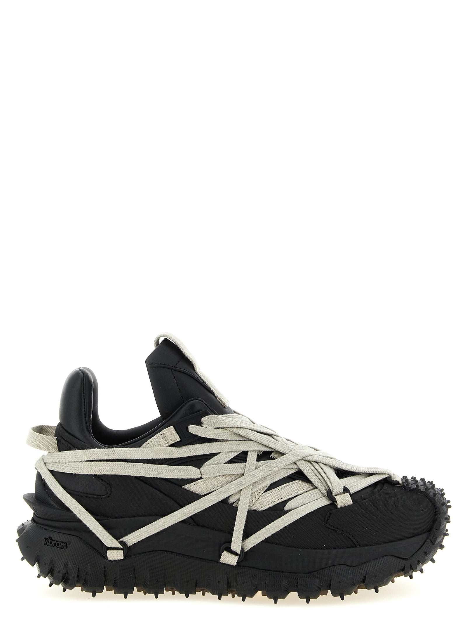 Black Cowhide Athletic Sneakers