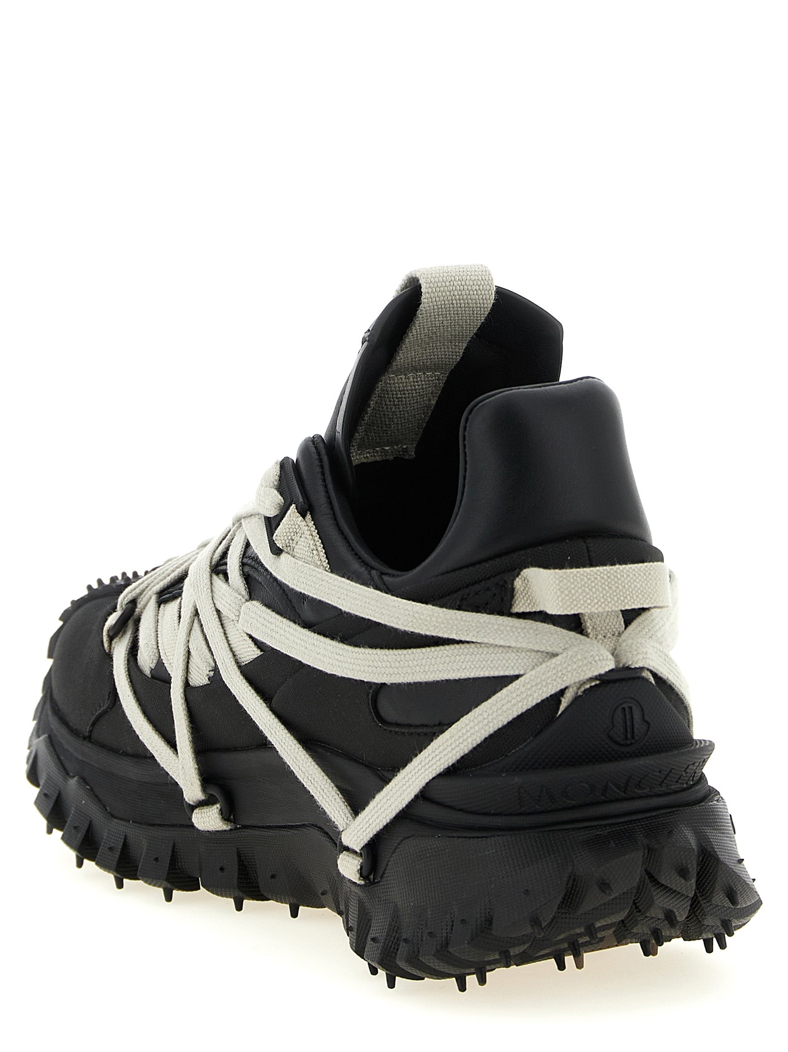 Black Cowhide Athletic Sneakers