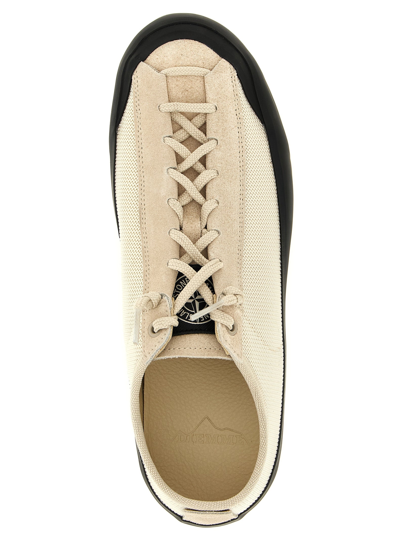 Beige Calfskin Low Top Sneakers