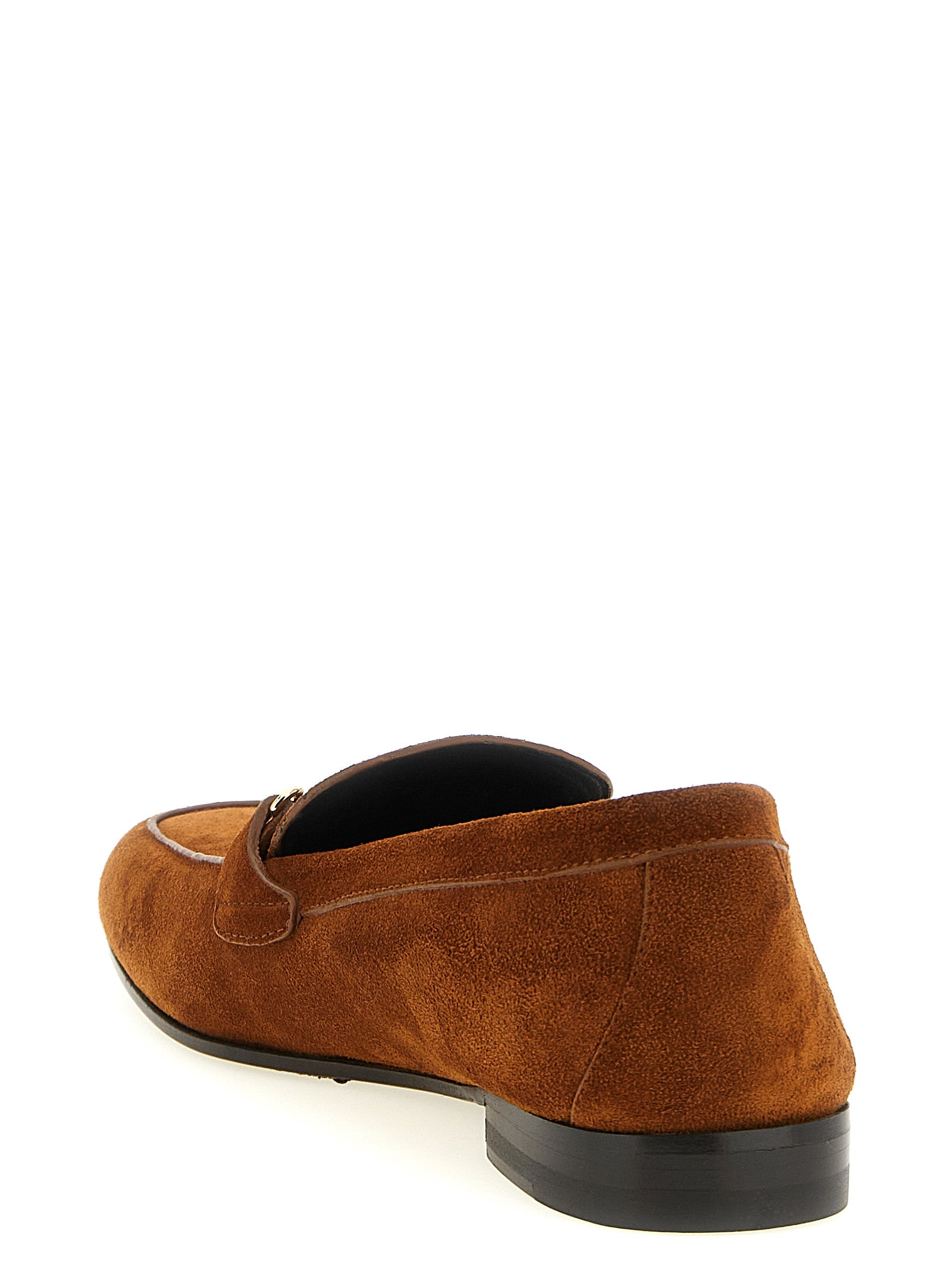 Brown Calfskin Slip-On Loafers