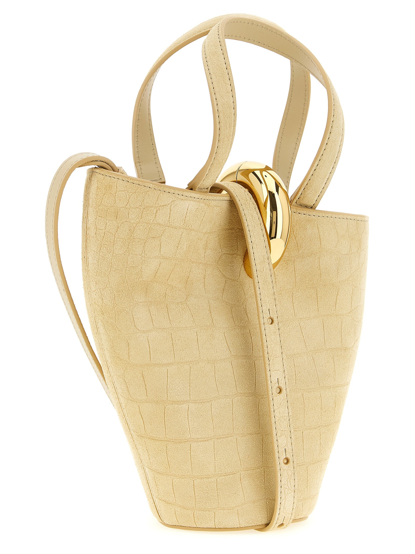 Beige Calfskin Handbag