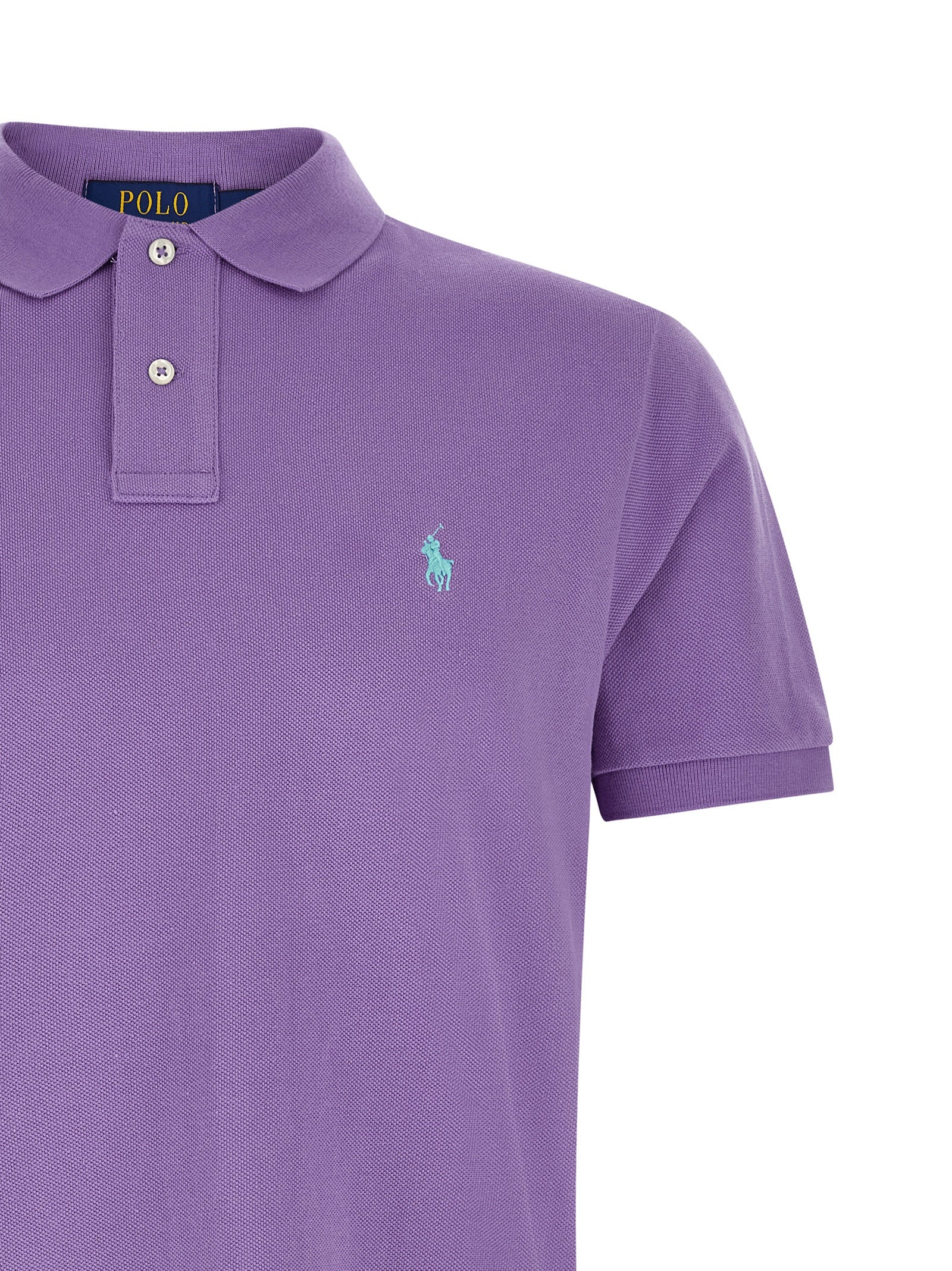 Purple Cotton Polo Shirt