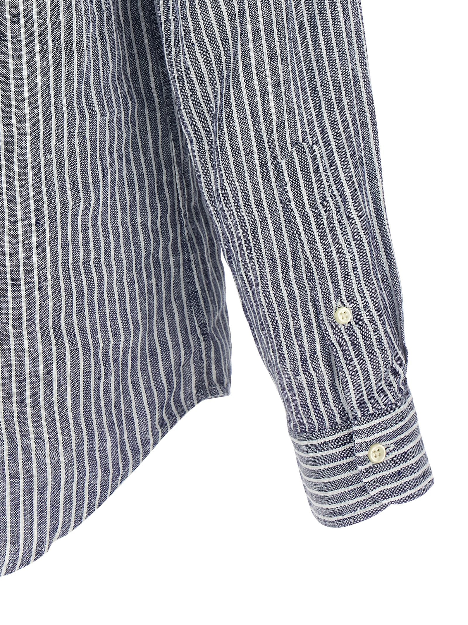 Blue Linen Blouse