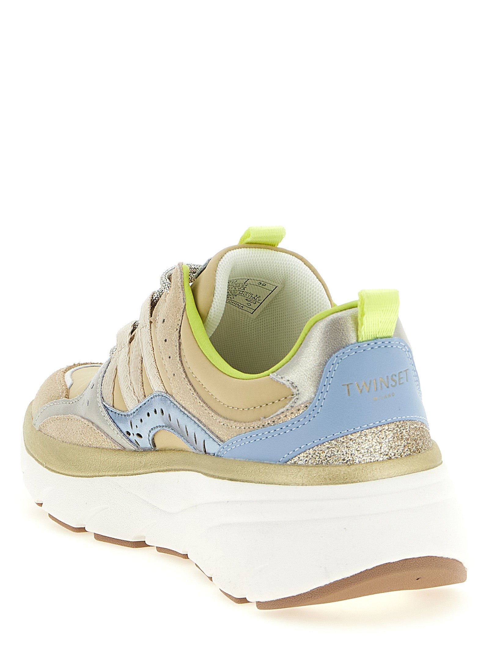Multicolor Polyethylene Athletic Sneakers