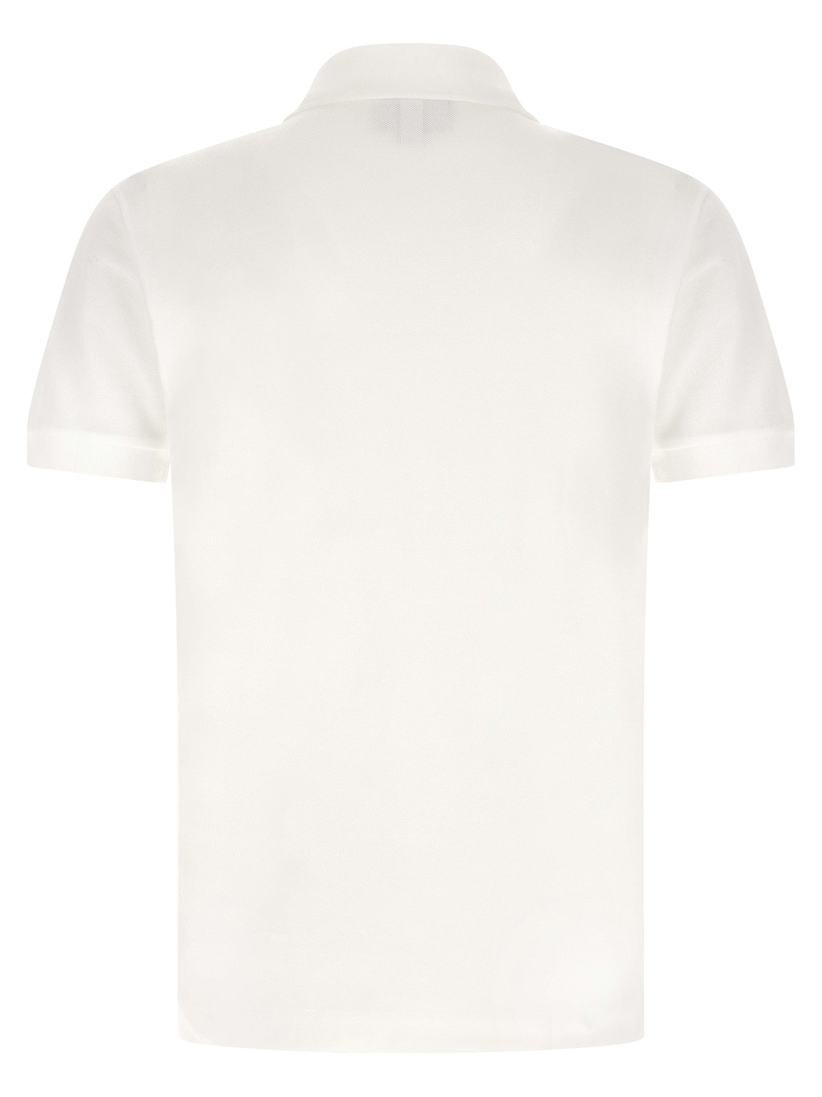 White Cotton Polo Shirt