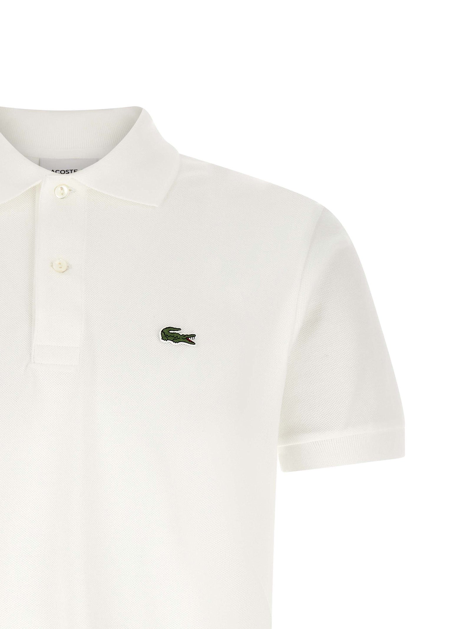 White Cotton Polo Shirt