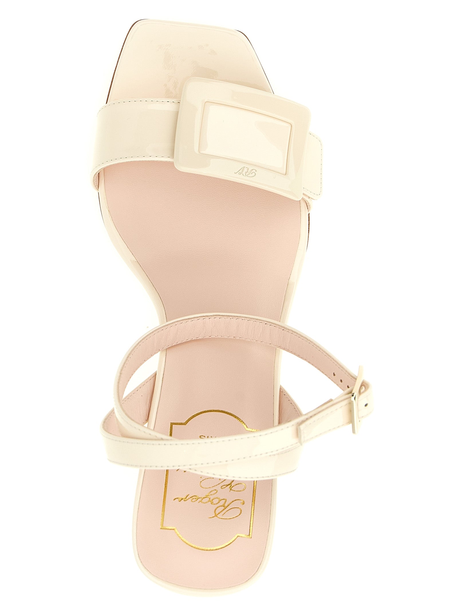 White Calfskin Wedge Sandals