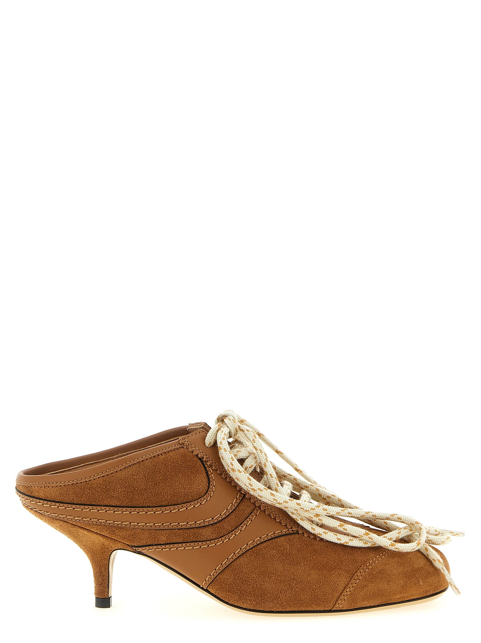 Brown Calfskin Platform Sneakers