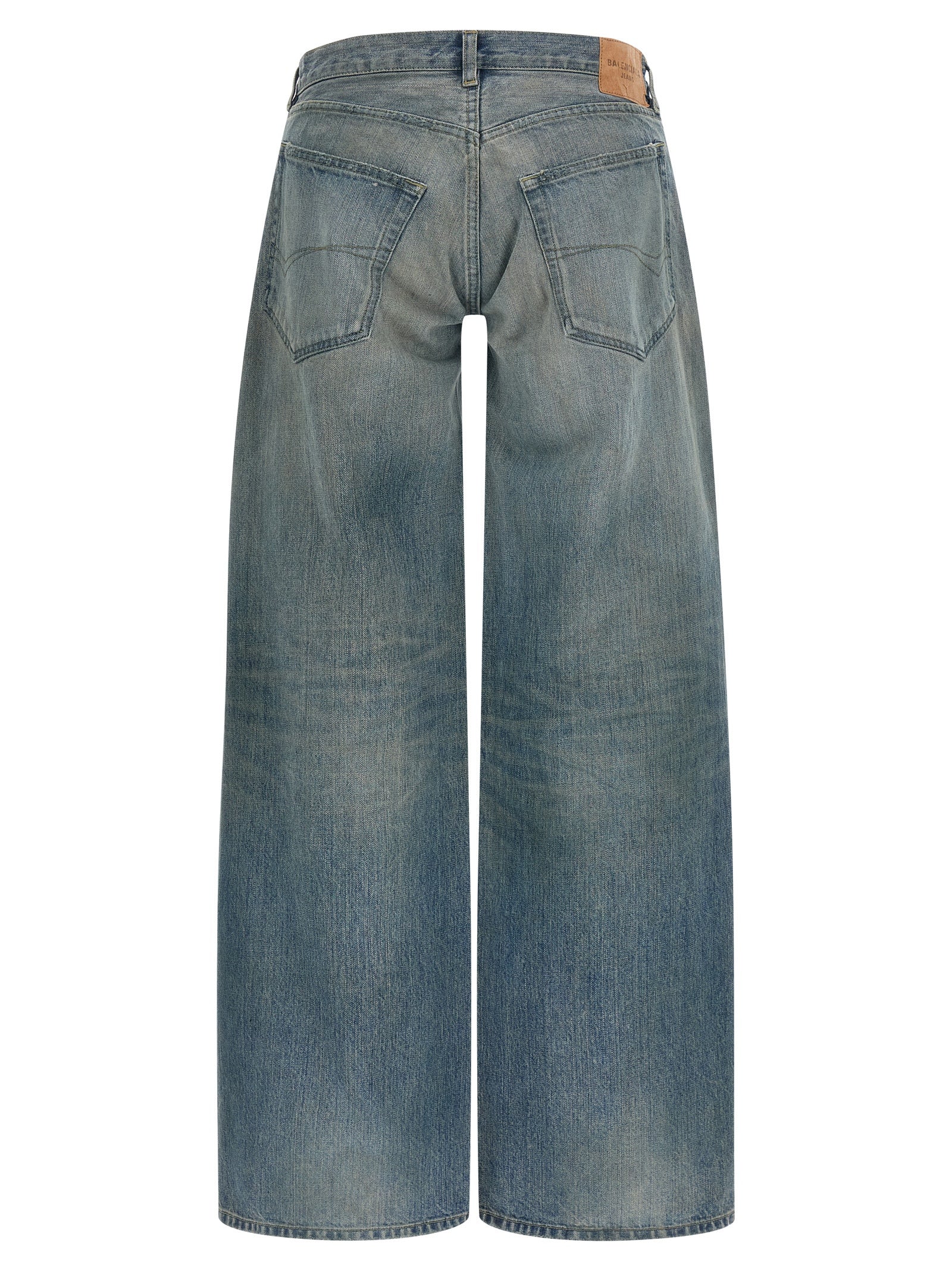 Blue Cotton Relaxed Fit Jeans