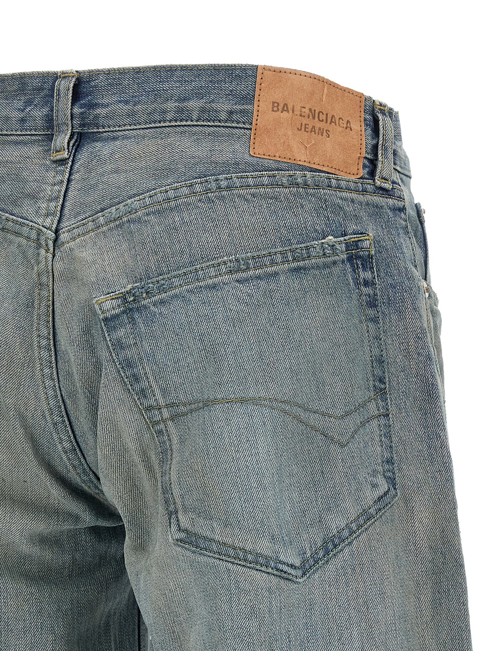 Blue Cotton Relaxed Fit Jeans
