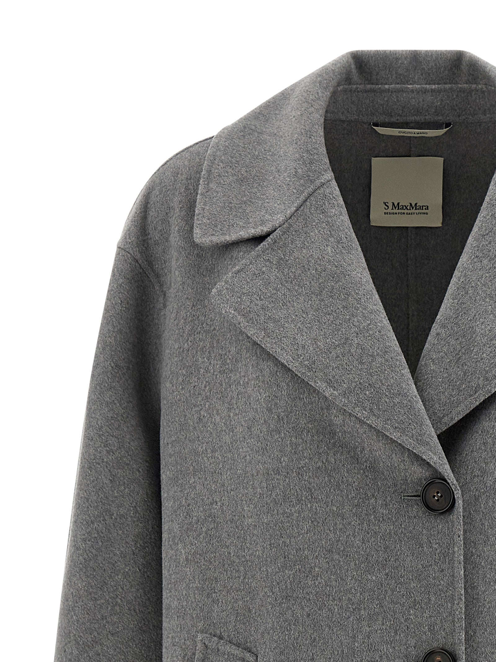 Gray Virgin Wool Coat
