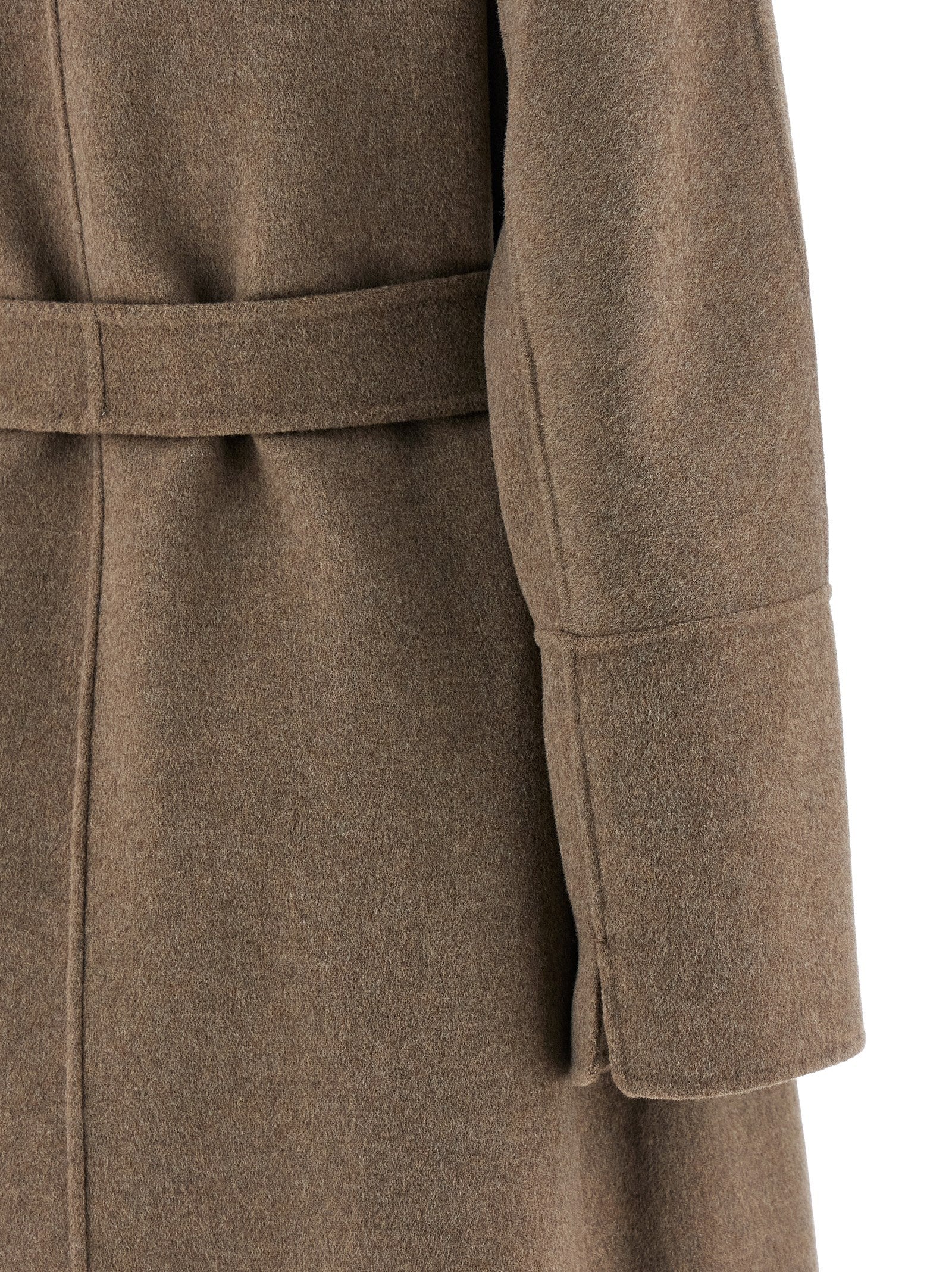 Brown Virgin Wool Coat