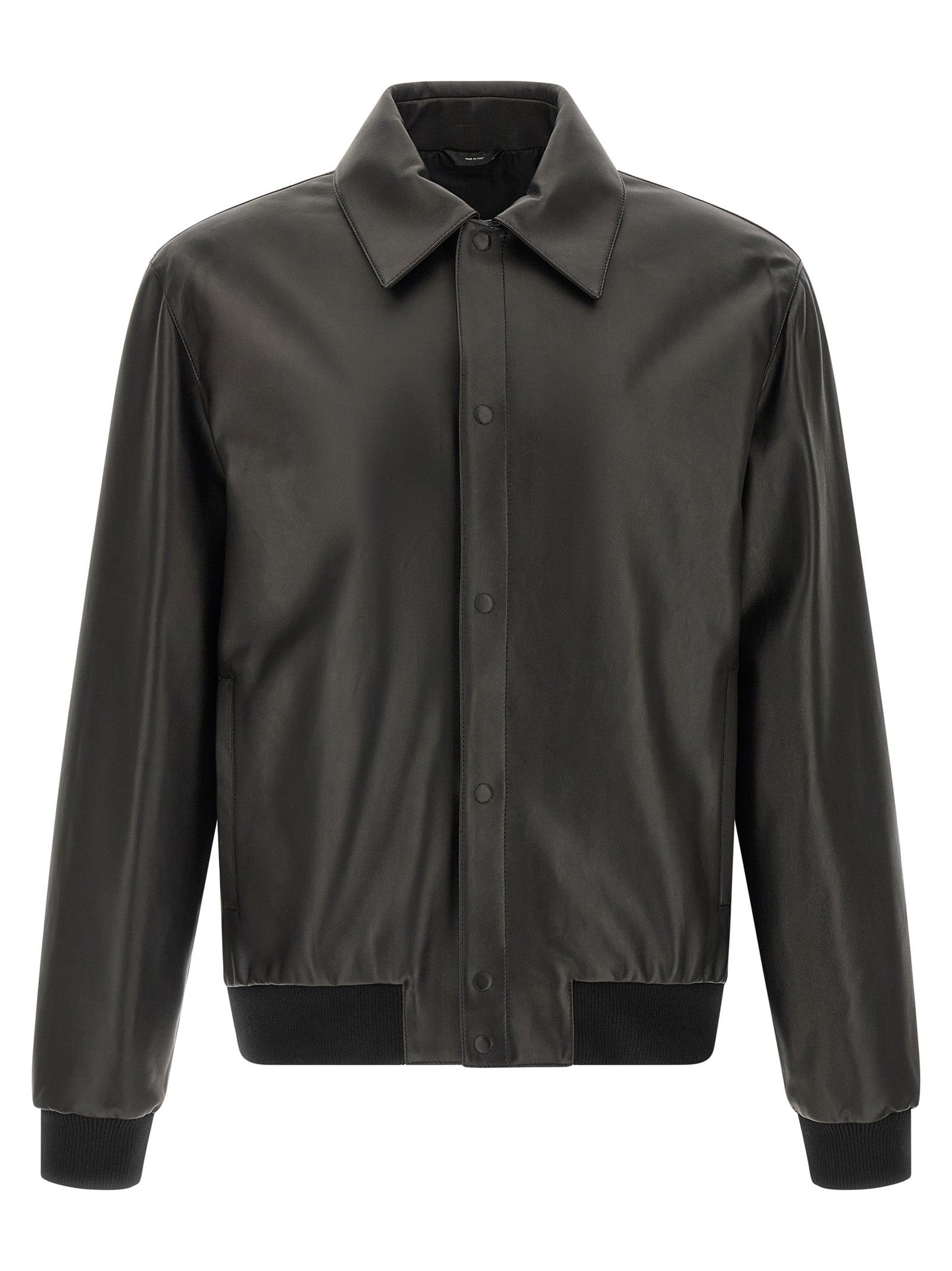 Black Lamb Leather Leather Jacket