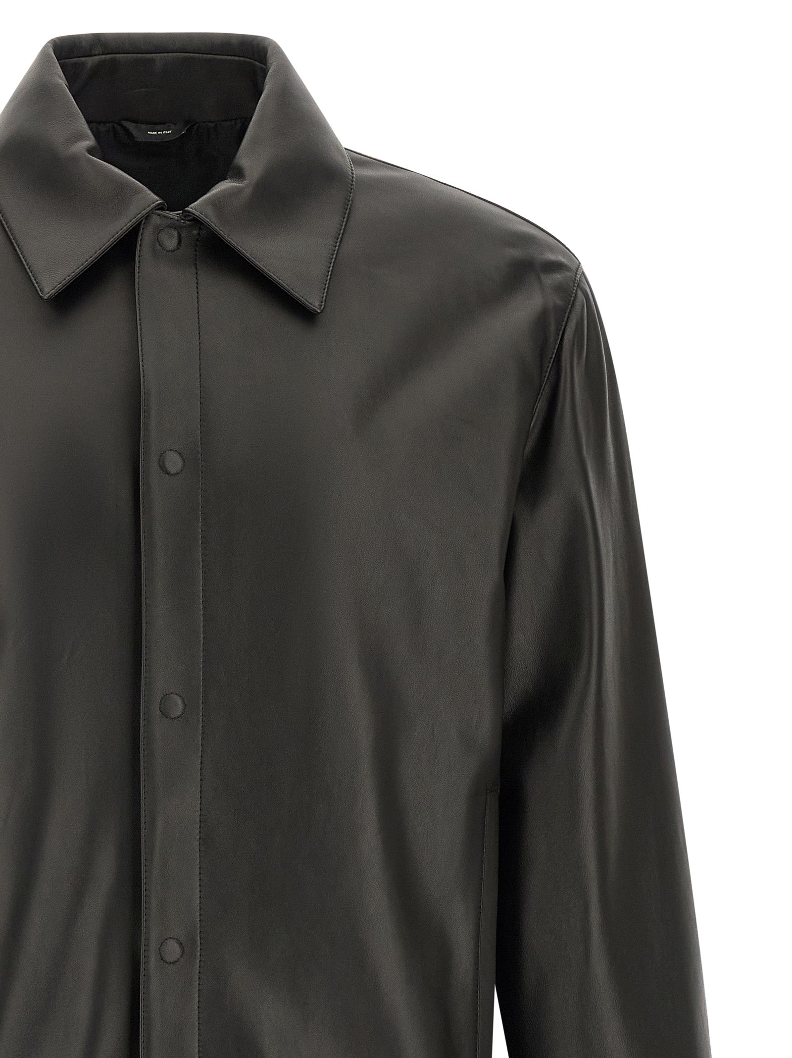 Black Lamb Leather Leather Jacket