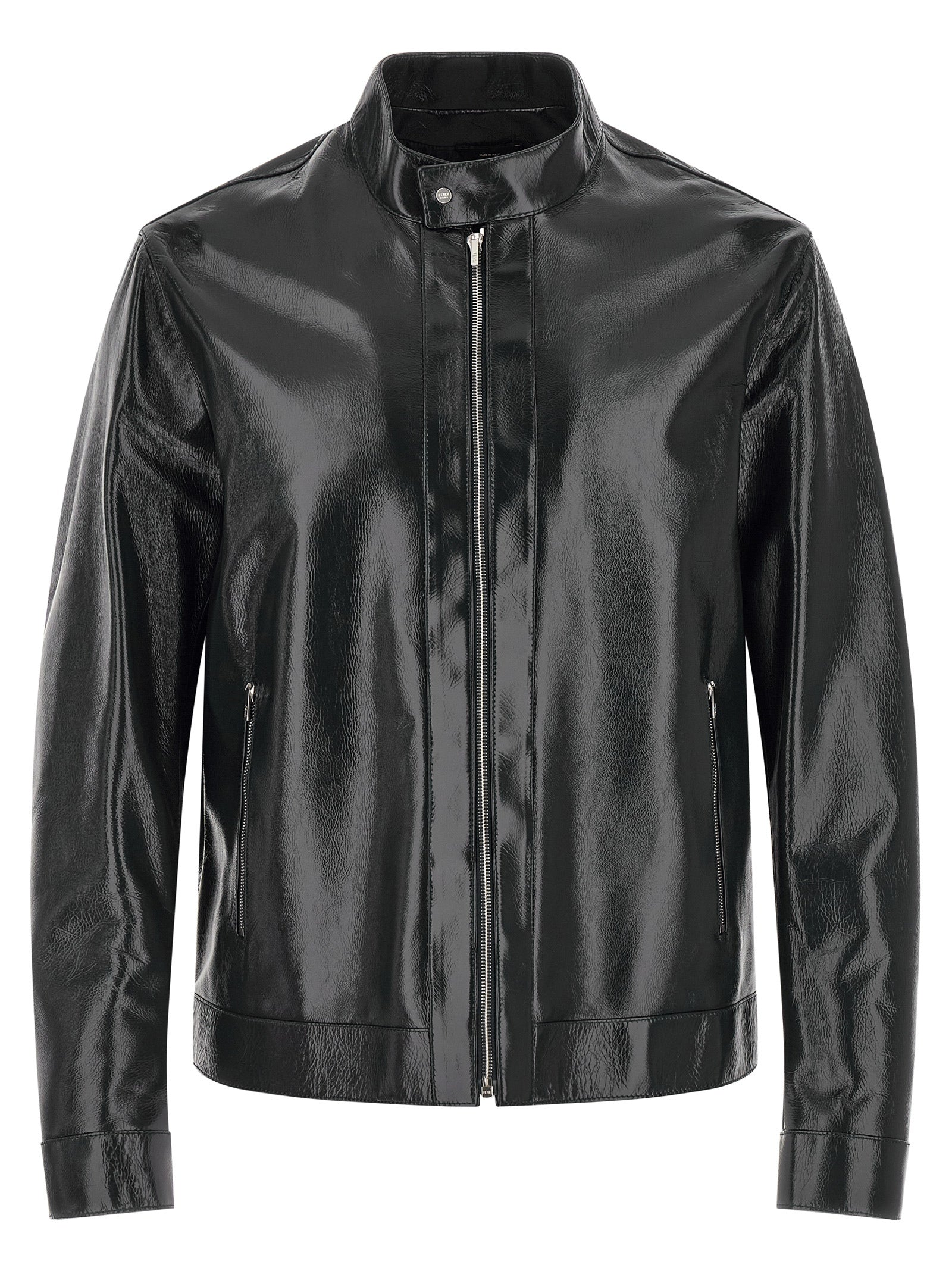 Blue Lamb Leather Leather Jacket