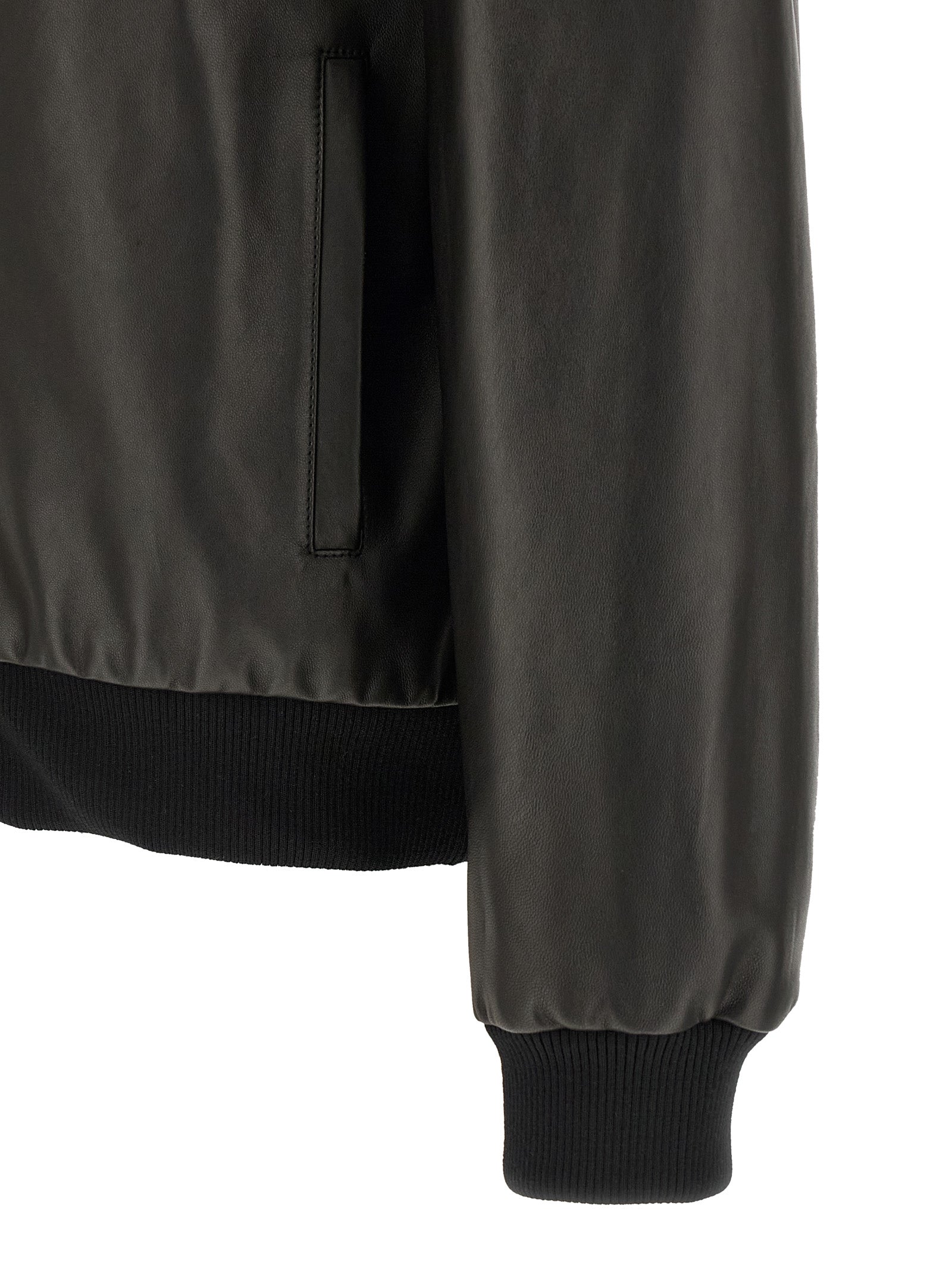 Black Lamb Leather Leather Jacket