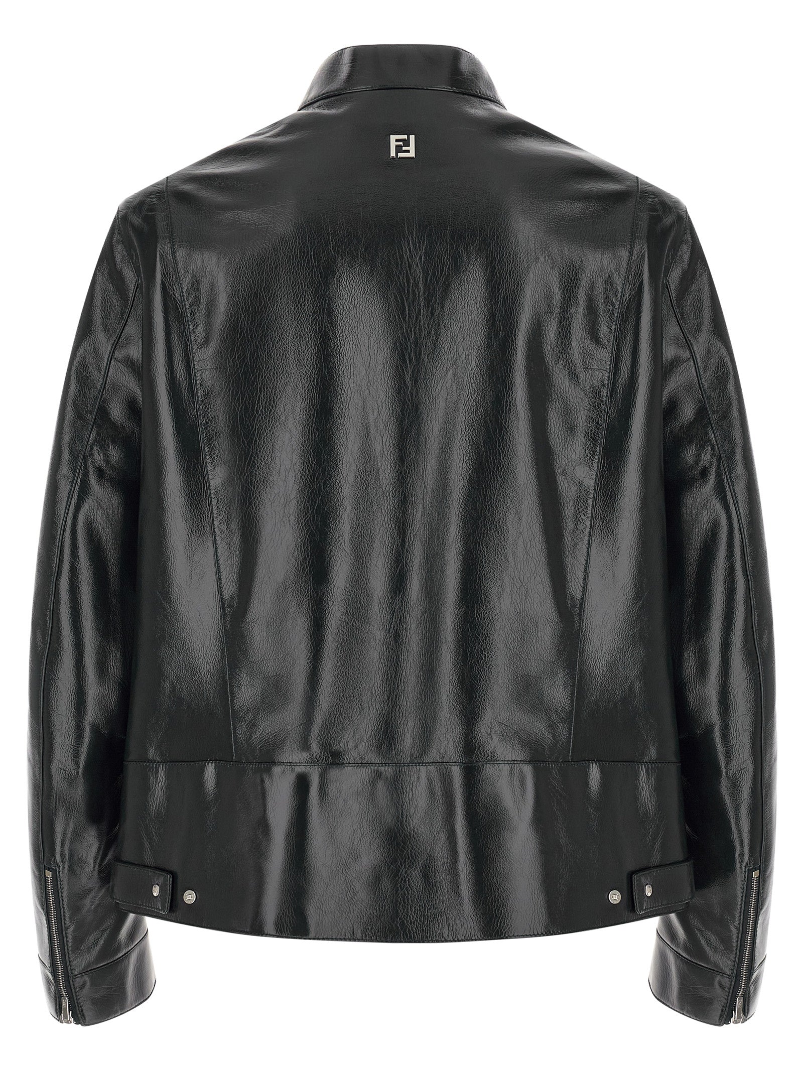 Blue Lamb Leather Leather Jacket