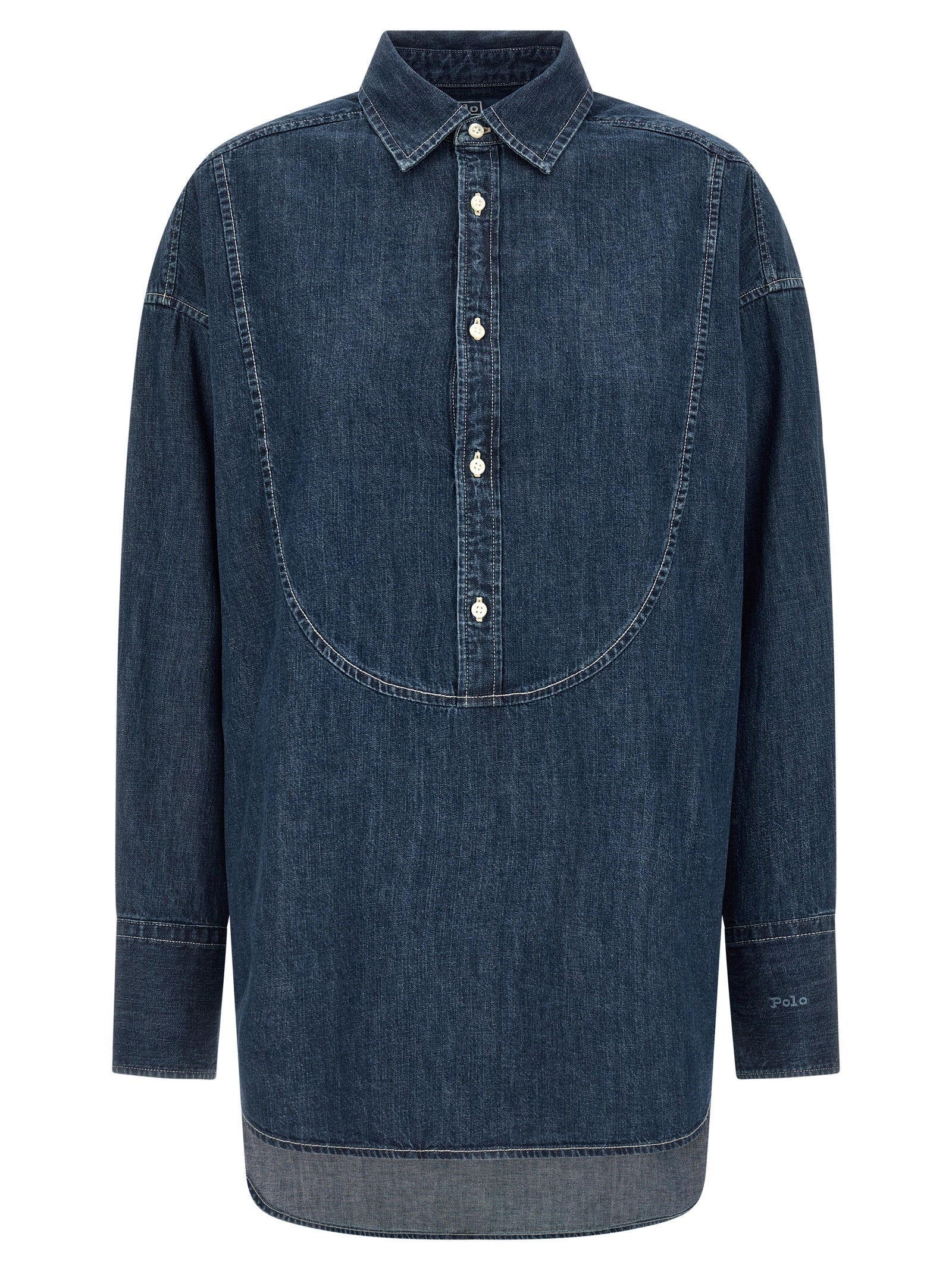 Blue Cotton Blouse