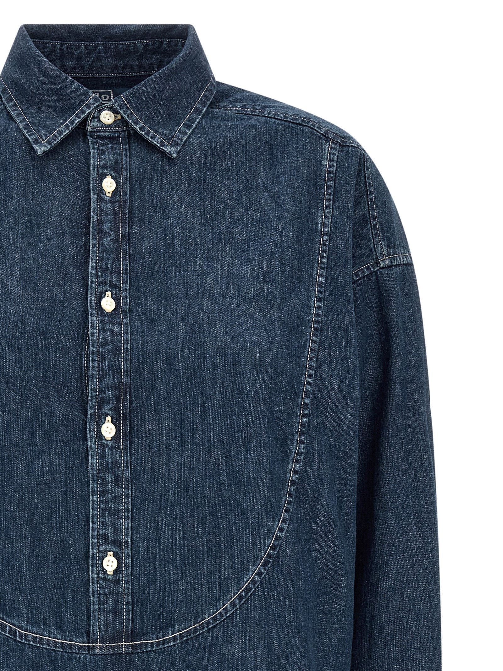 Blue Cotton Blouse