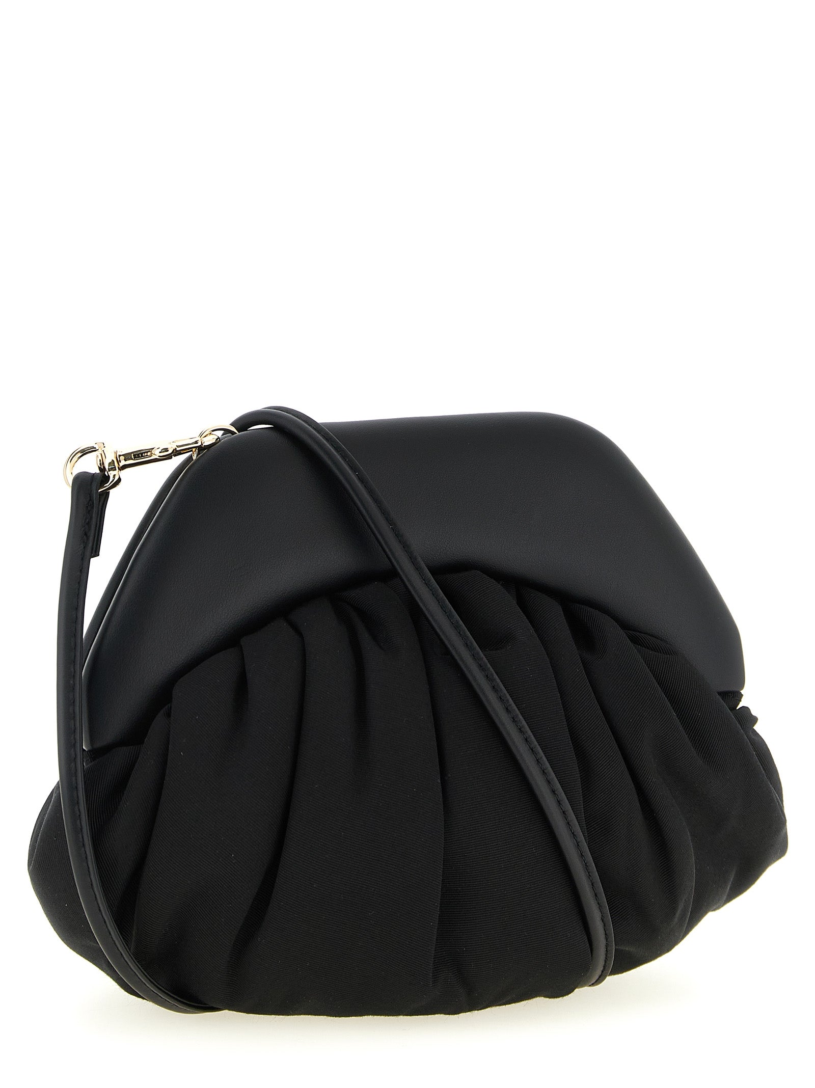 Black Viscose Clutch Bag