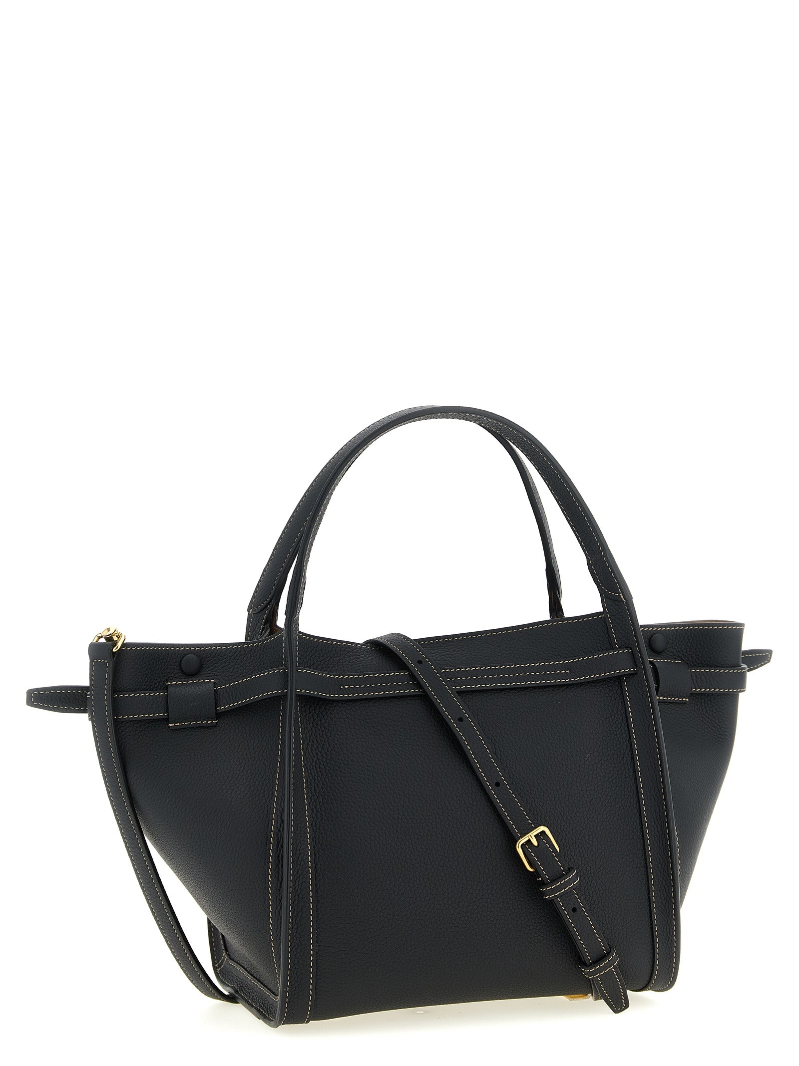 Black Calfskin Tote Bag