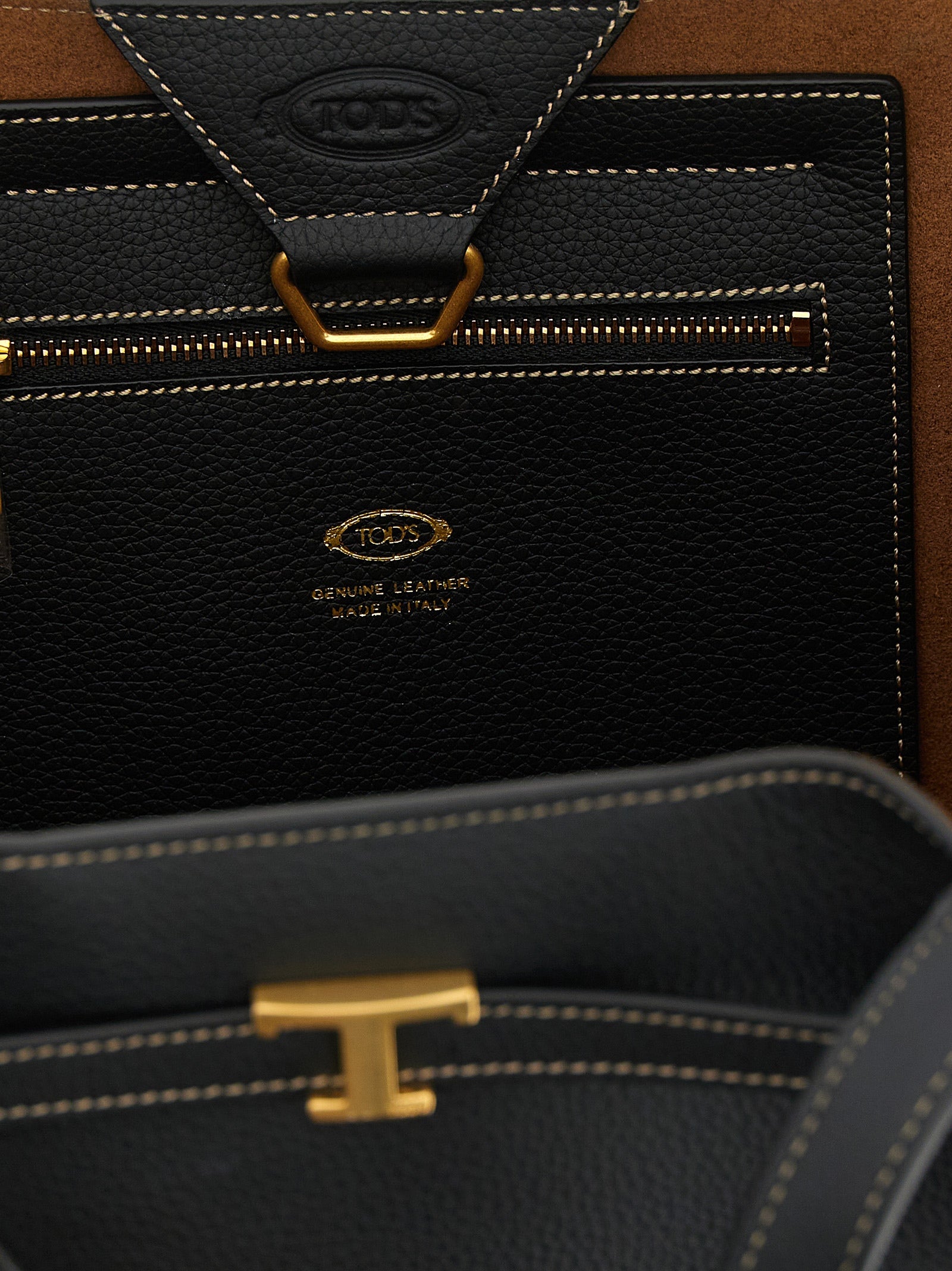 Black Calfskin Tote Bag