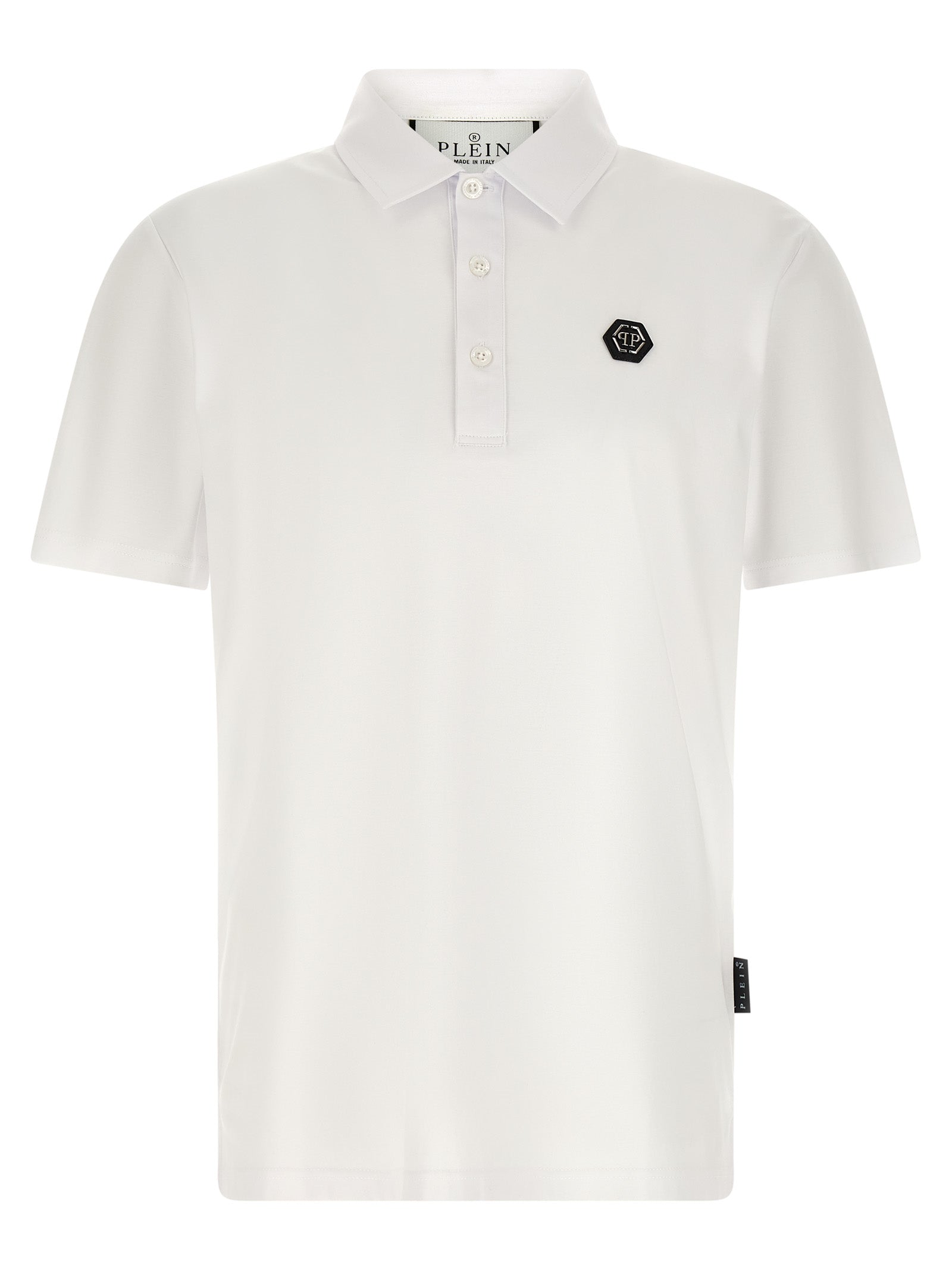 White Cotton Polo Shirt