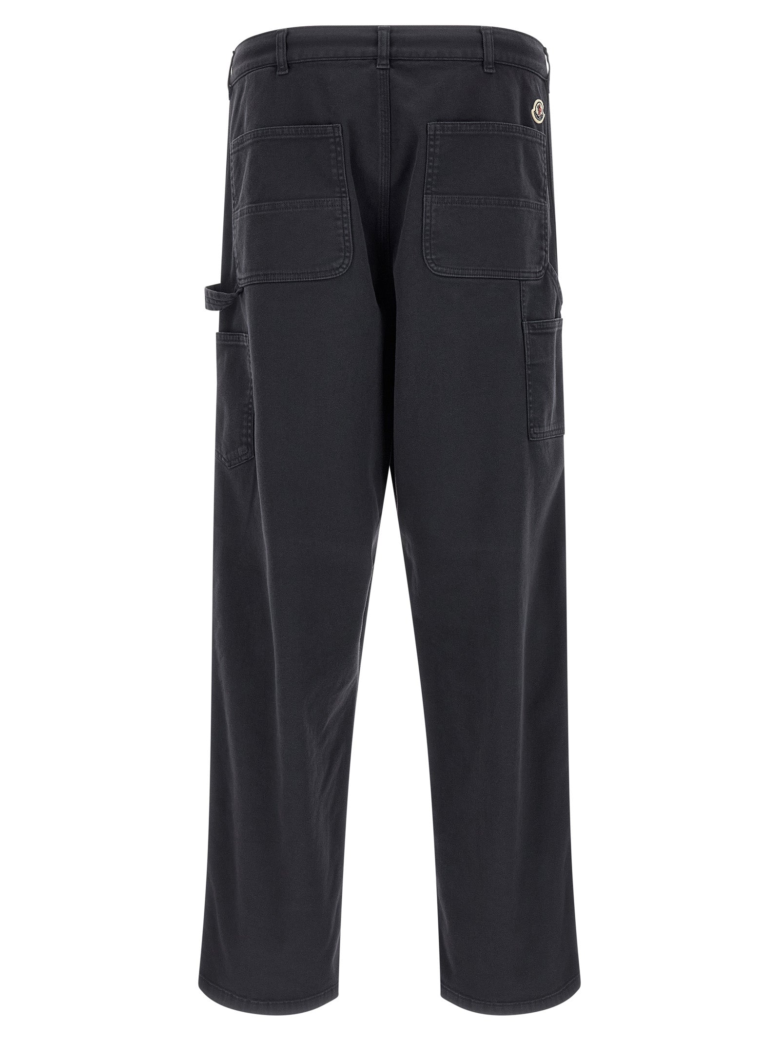 Blue Cotton Cargo Pants