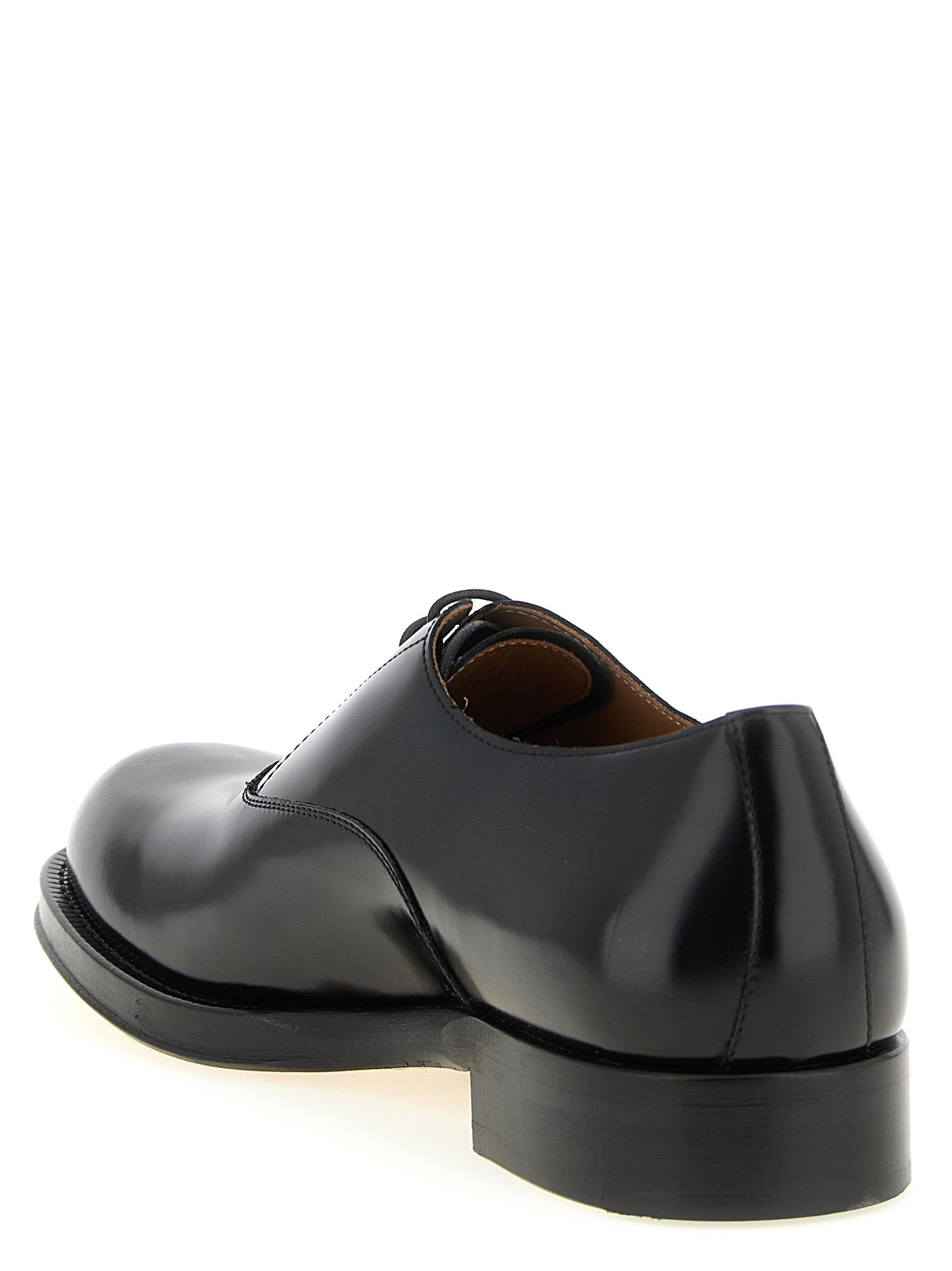 Black Calfskin Oxfords And Derbies