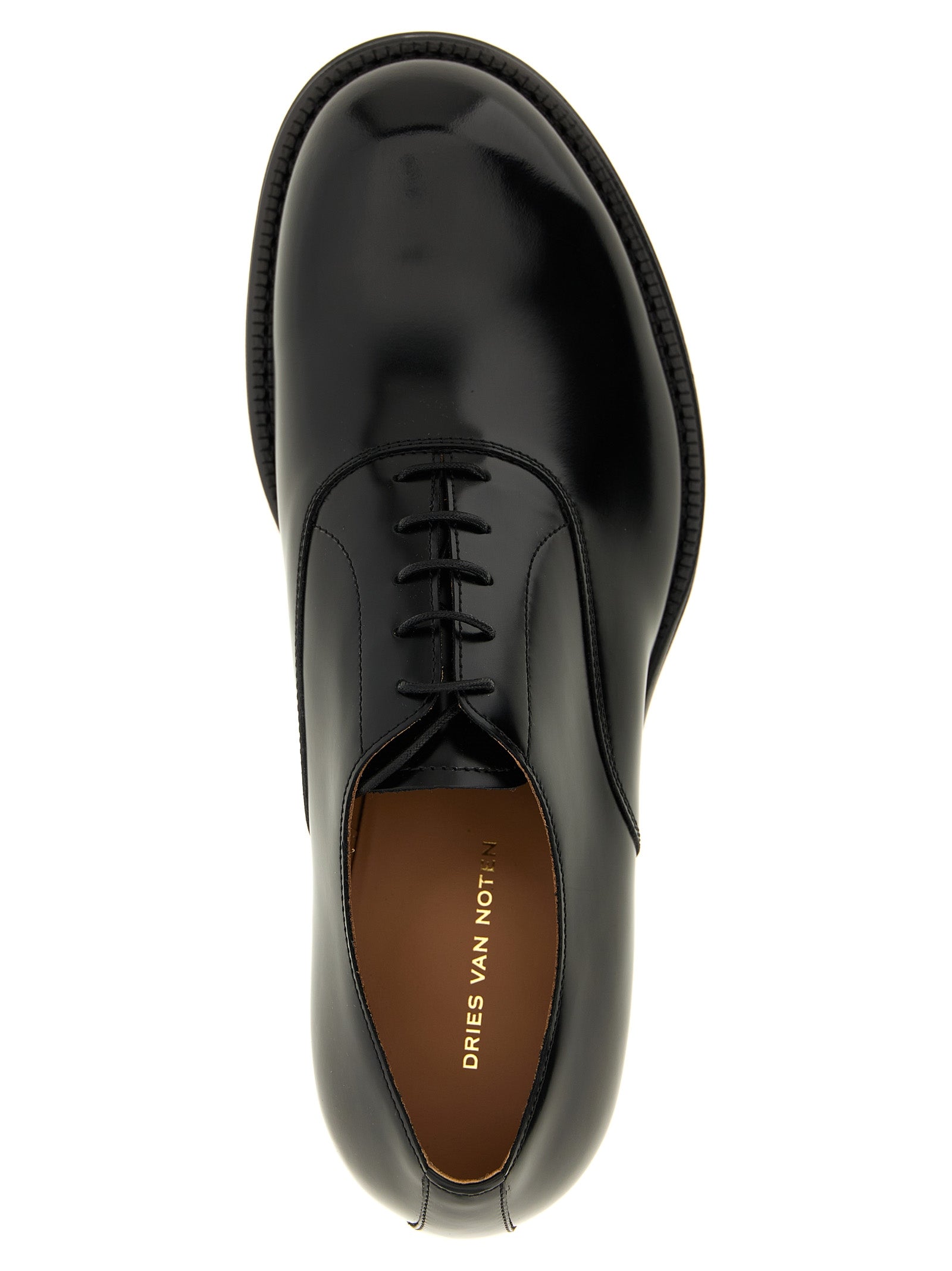 Black Calfskin Oxfords And Derbies